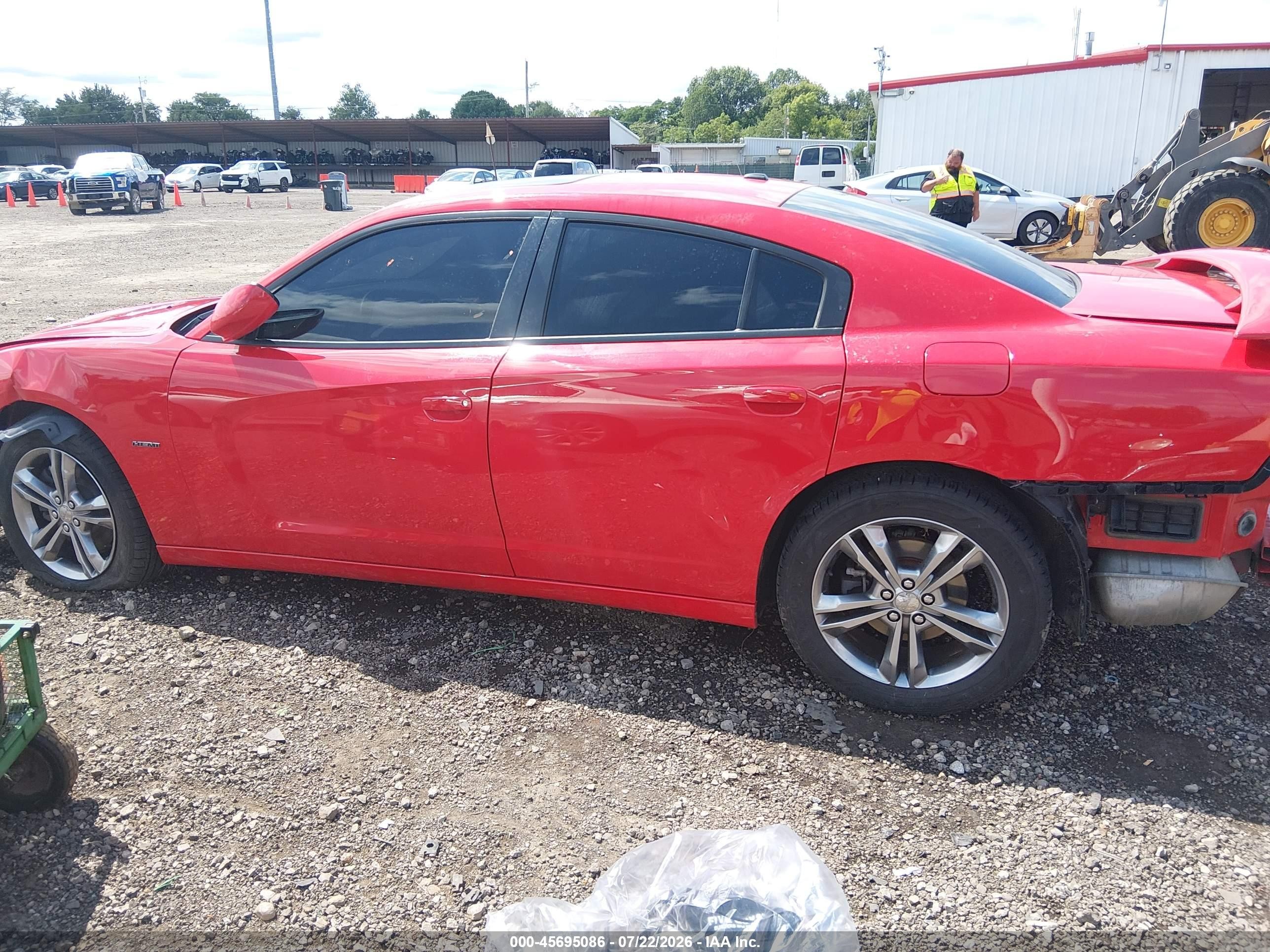 2014 Dodge Charger R/t Red vin: 2C3CDXDT5EH248783