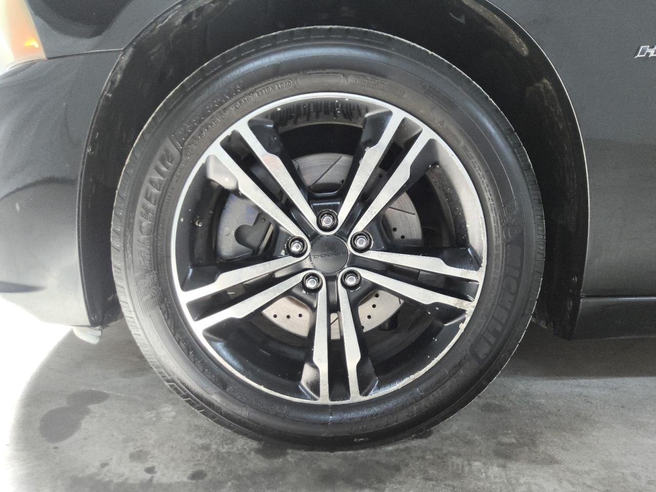 2013 Dodge Charger R/t Black vin: 2C3CDXDT6DH610604 Damage: Left Front Wheel, Curb Rash, > 12 Inches