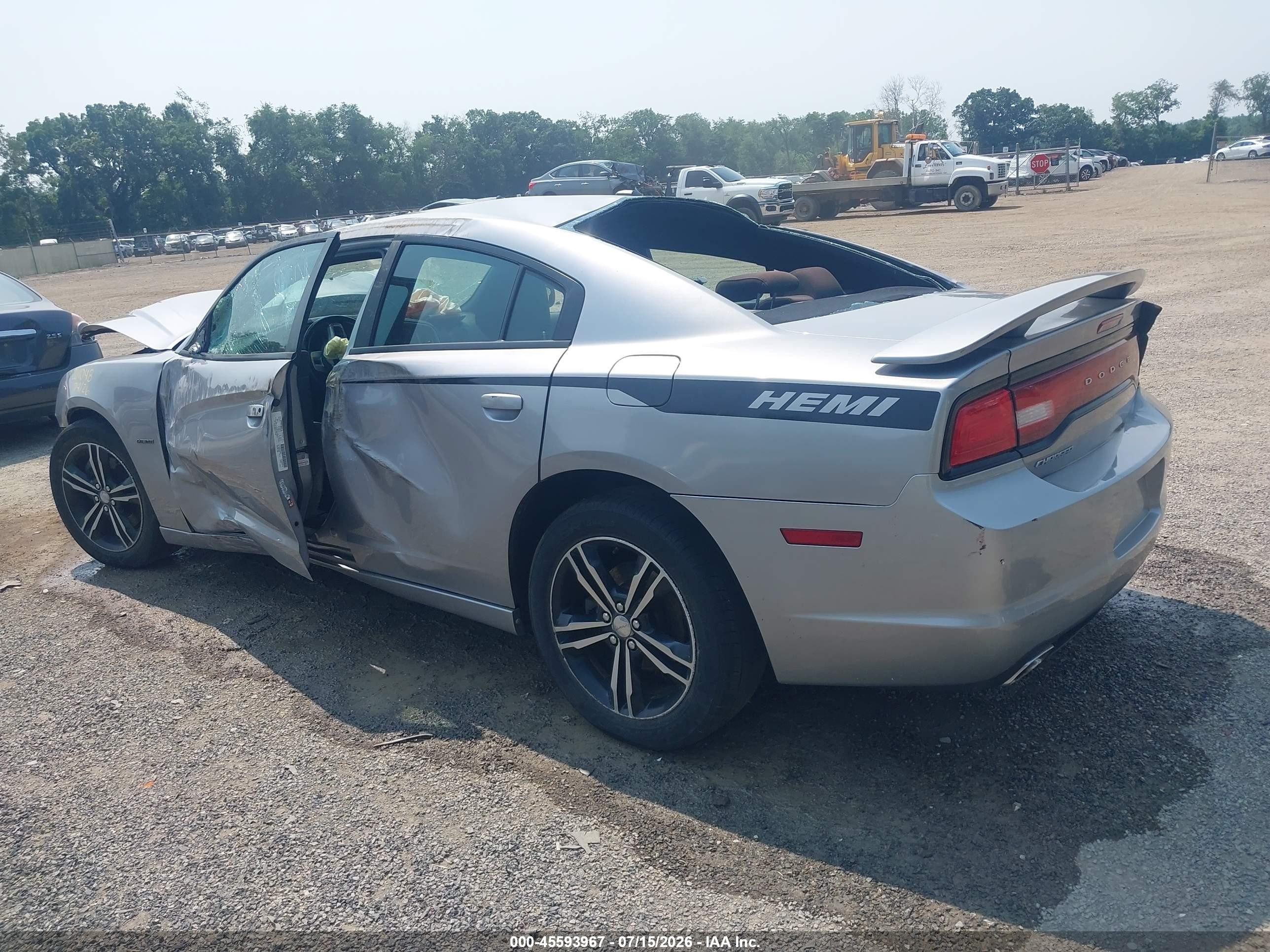 2013 Dodge Charger R/t Silver vin: 2C3CDXDT7DH633650