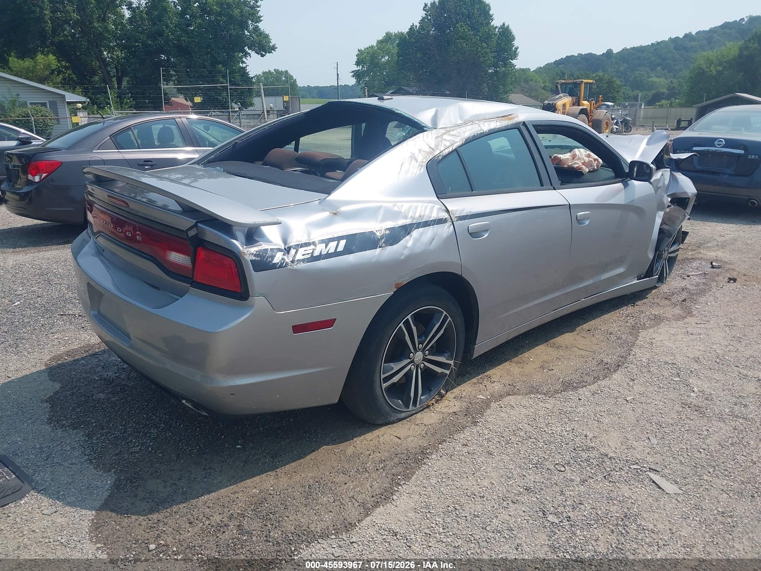 2013 Dodge Charger R/t Silver vin: 2C3CDXDT7DH633650