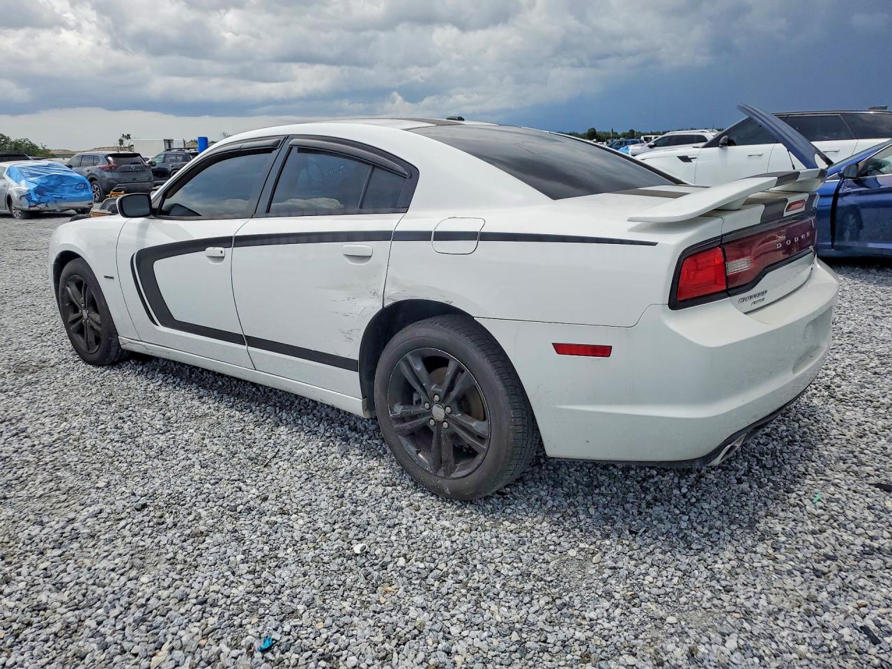 2014 Dodge Charger R/t White vin: 2C3CDXDT7EH122991