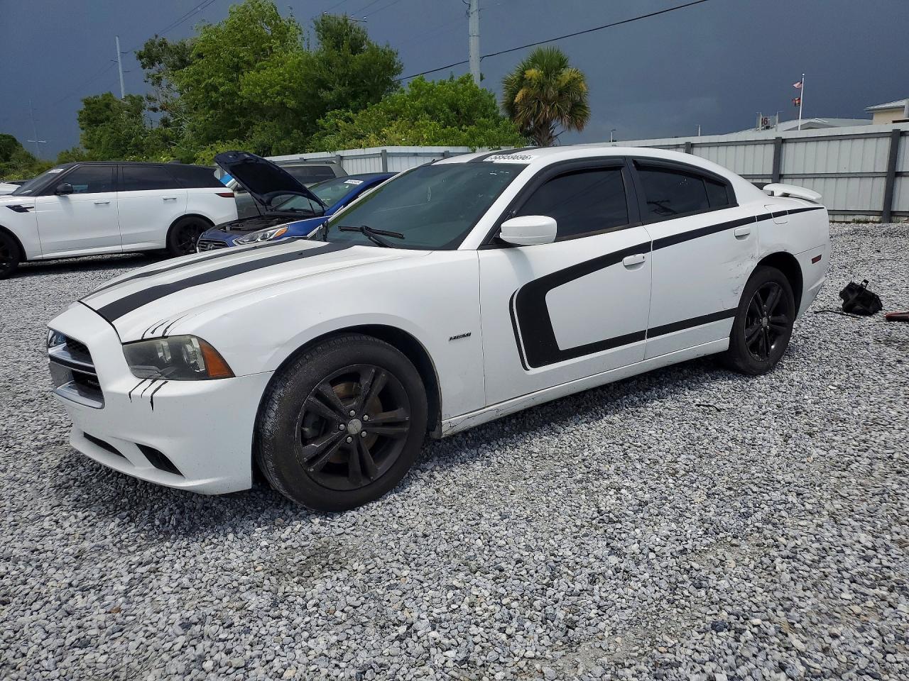 2014 Dodge Charger R/t White vin: 2C3CDXDT7EH122991