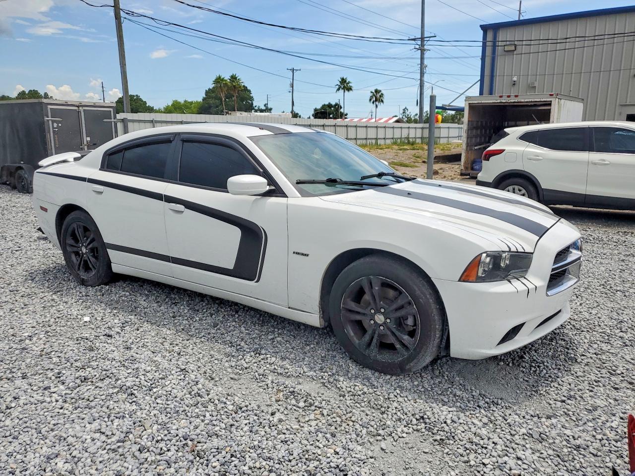 2014 Dodge Charger R/t White vin: 2C3CDXDT7EH122991