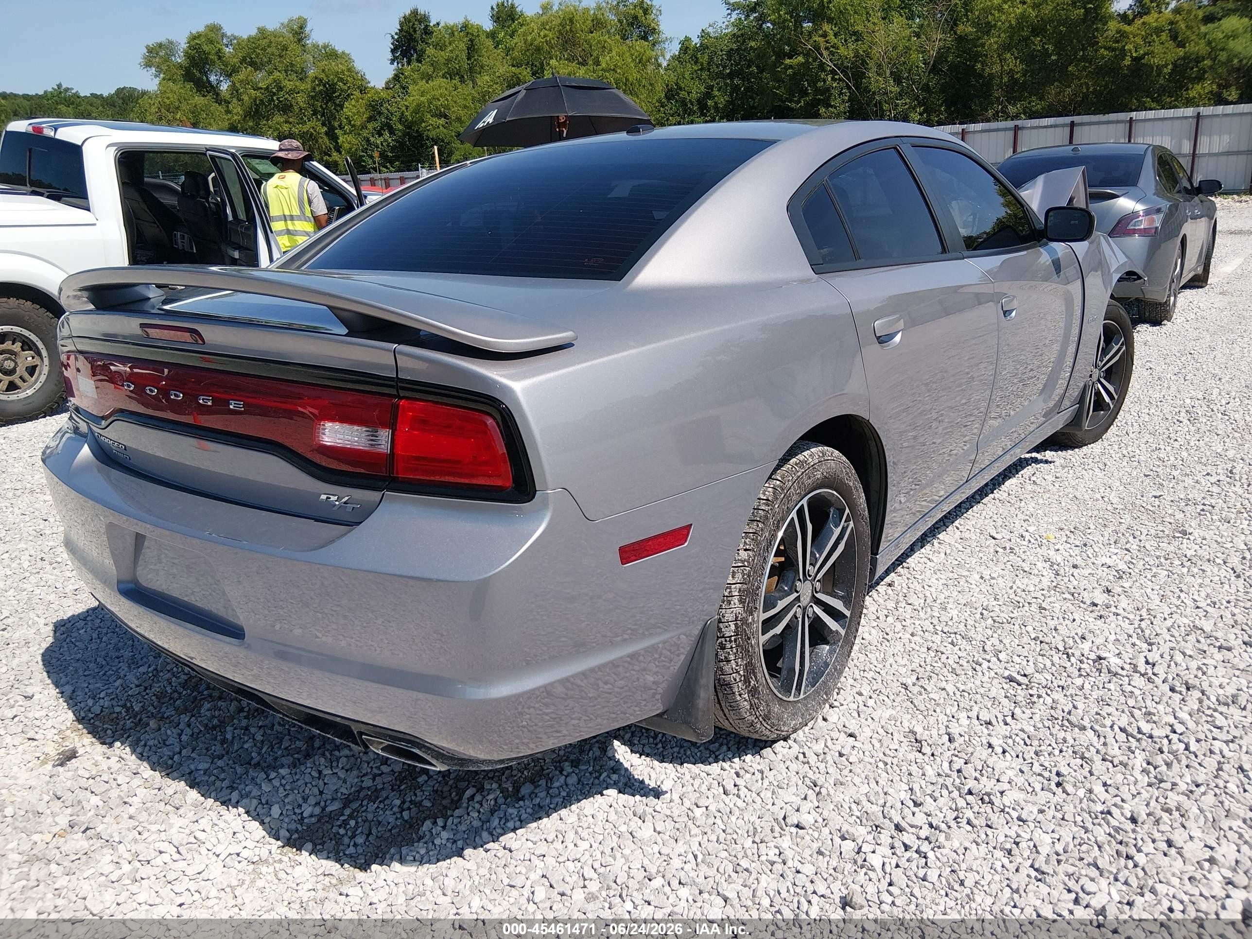 2014 Dodge Charger R/t Silver vin: 2C3CDXDT7EH199697