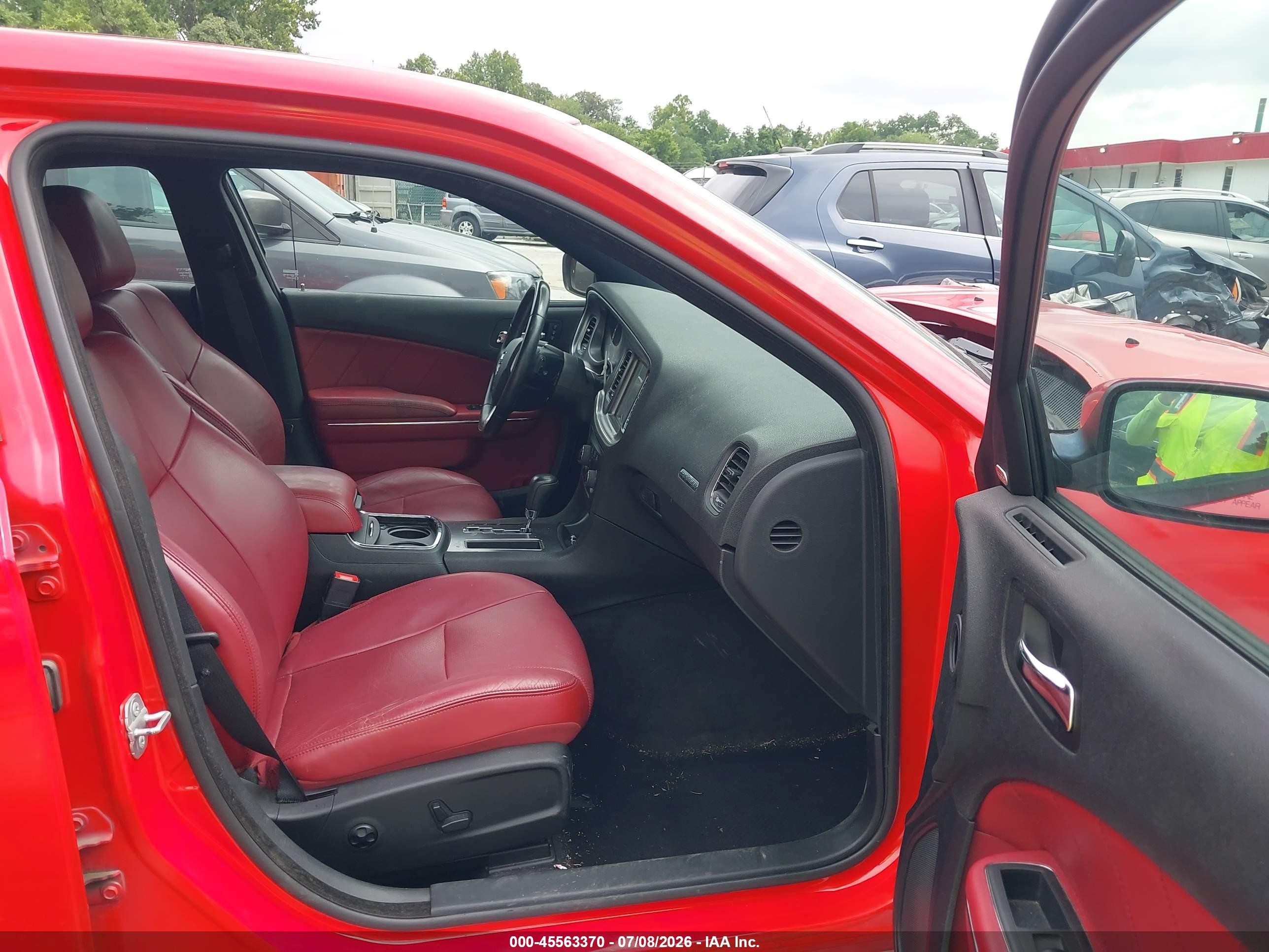 2014 Dodge Charger R/t Plus Red vin: 2C3CDXDT7EH320292