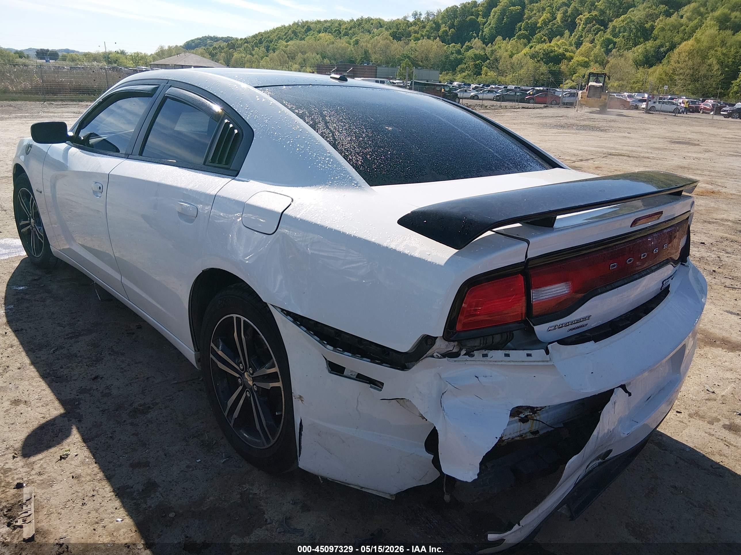 2014 Dodge Charger R/t White vin: 2C3CDXDT7EH371811