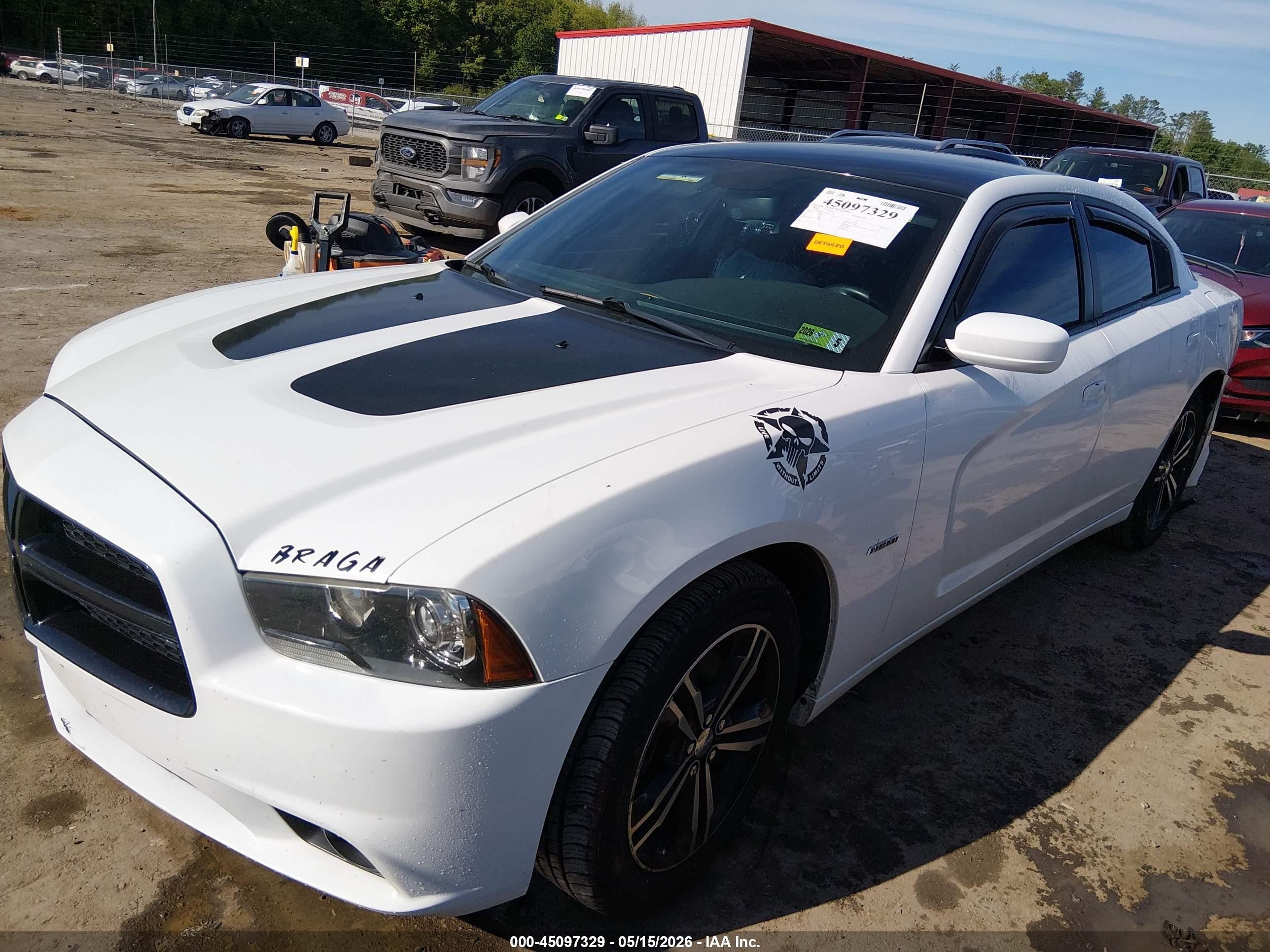 2014 Dodge Charger R/t White vin: 2C3CDXDT7EH371811