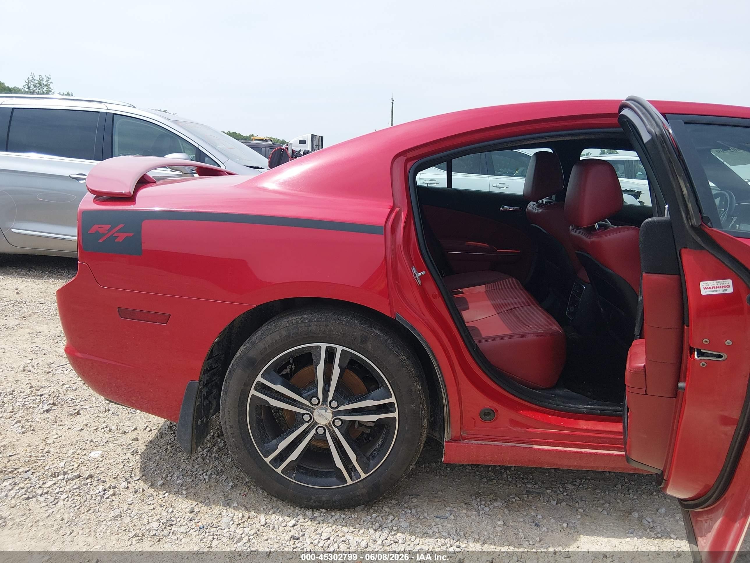 2013 Dodge Charger R/t Plus Red vin: 2C3CDXDT8DH673882