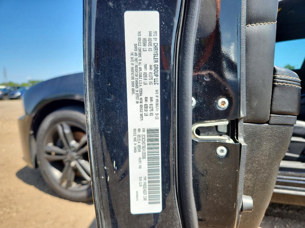 2014 Dodge Charger R/t Черный vin: 2C3CDXDT8EH135586