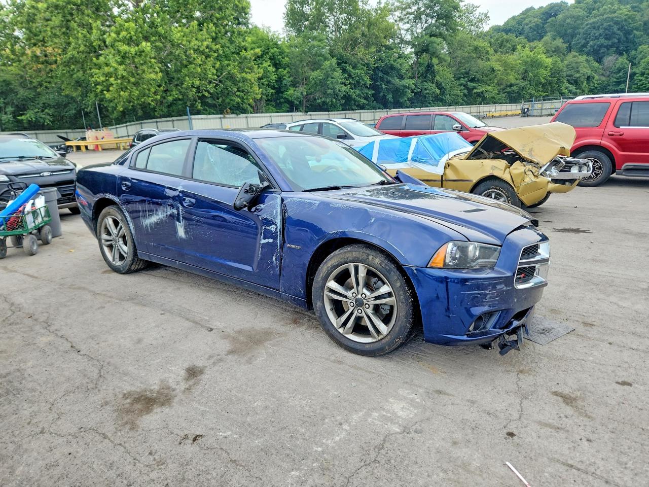2014 Dodge Charger R/t Blue vin: 2C3CDXDT8EH184240