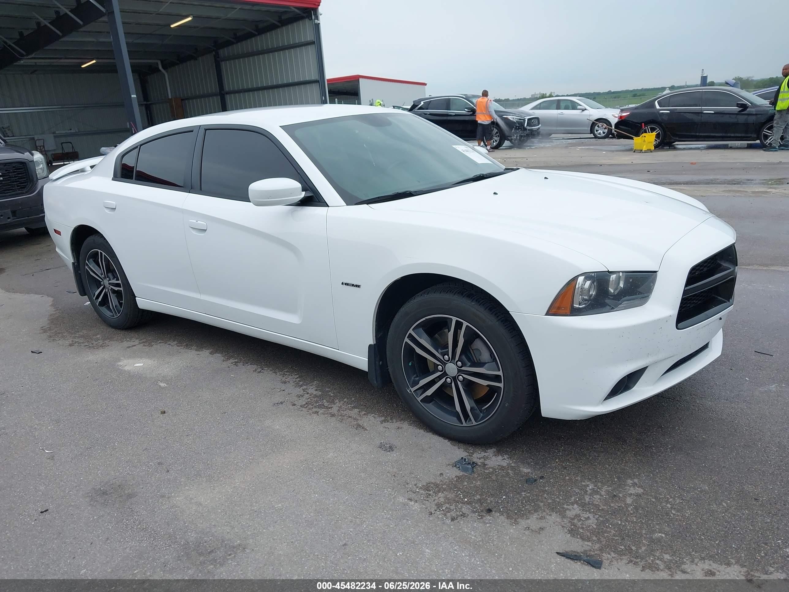 2014 Dodge Charger R/t White vin: 2C3CDXDT8EH244632
