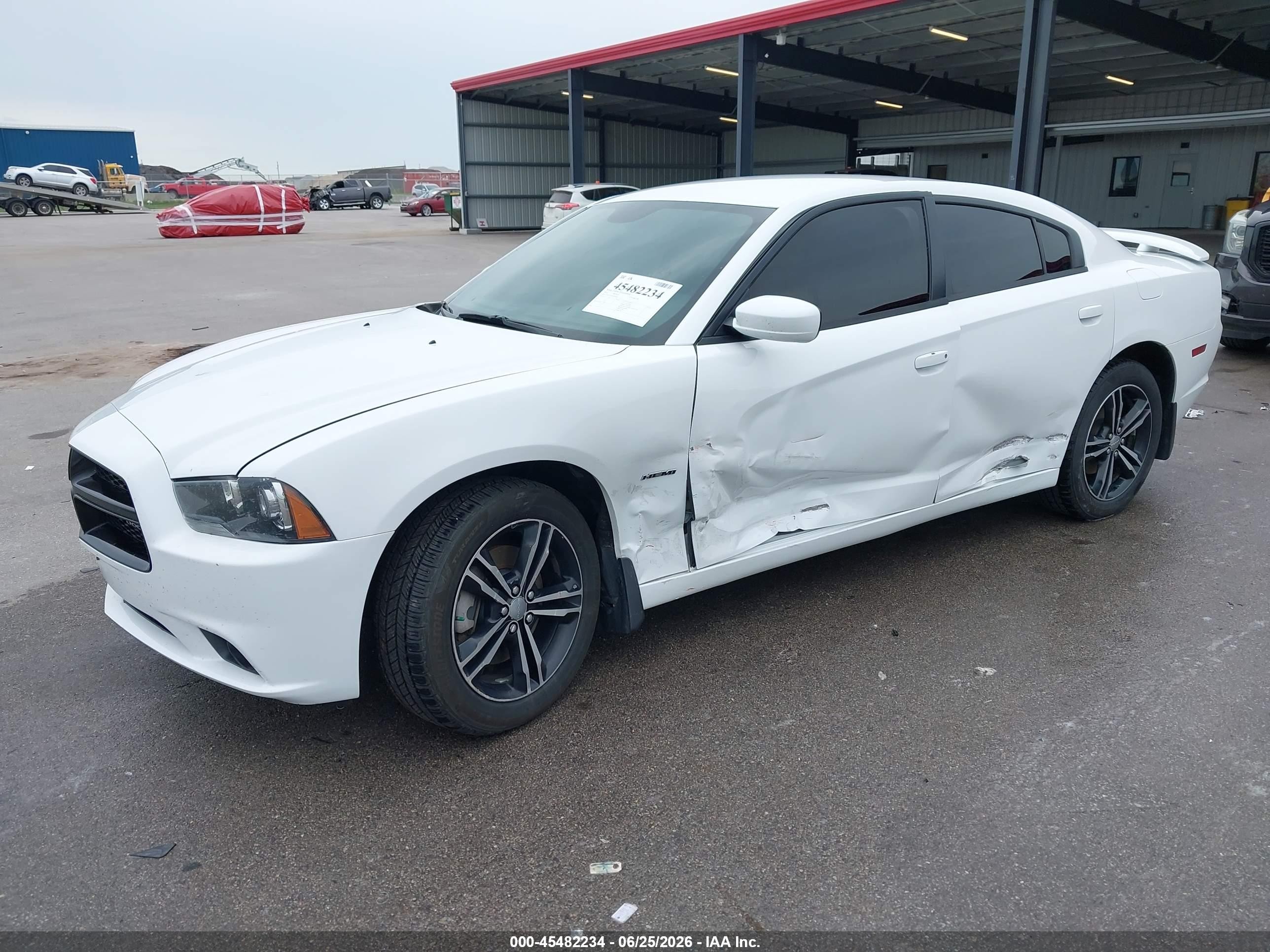 2014 Dodge Charger R/t White vin: 2C3CDXDT8EH244632