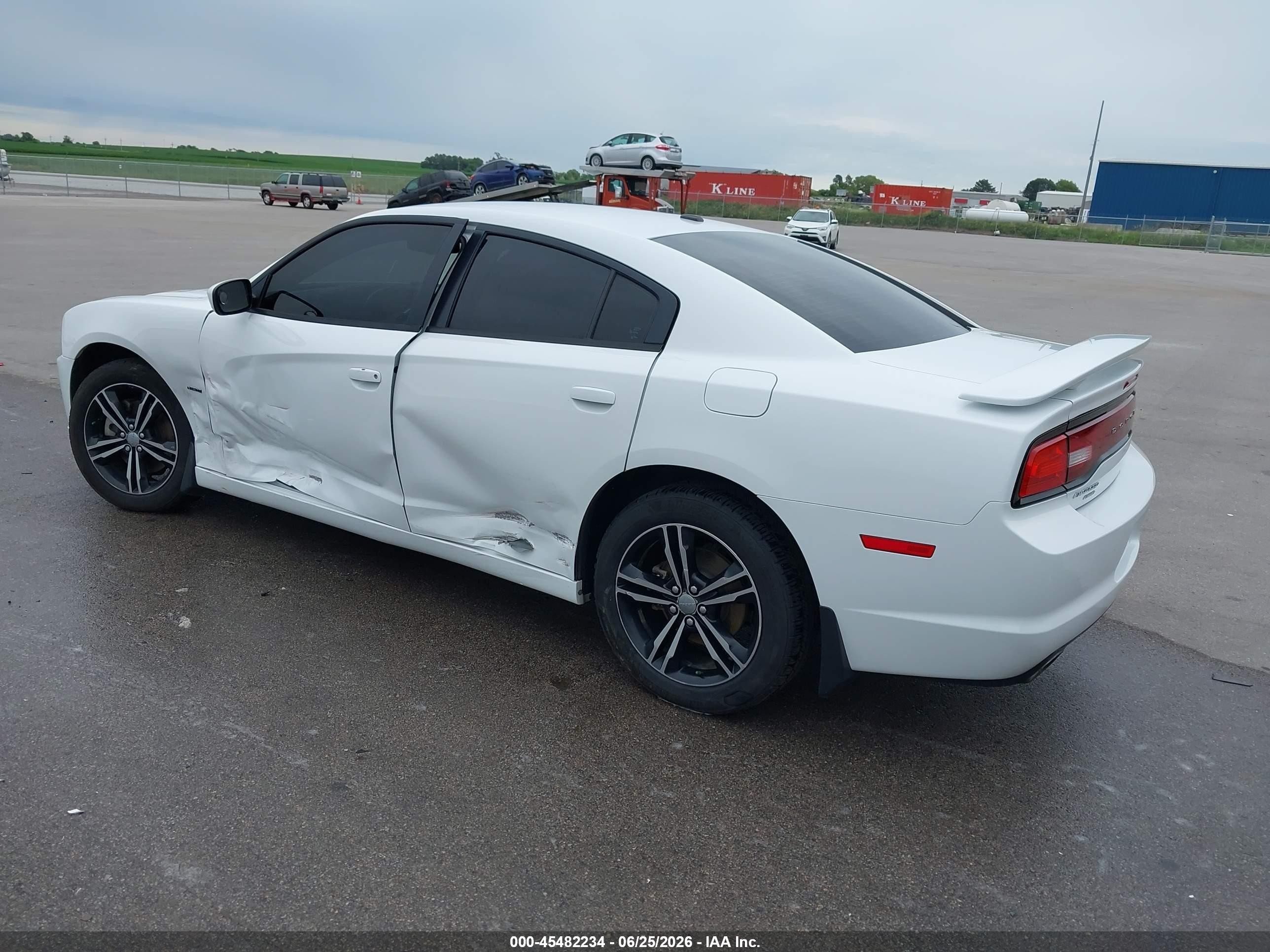 2014 Dodge Charger R/t White vin: 2C3CDXDT8EH244632