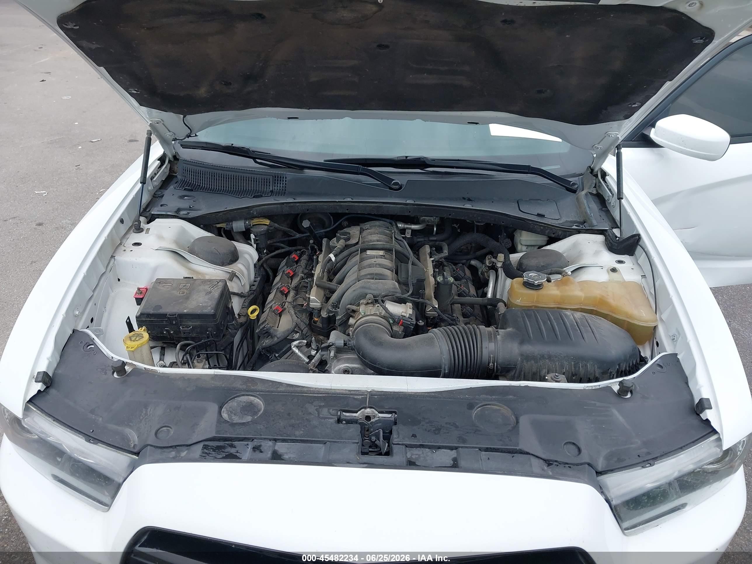 2014 Dodge Charger R/t White vin: 2C3CDXDT8EH244632