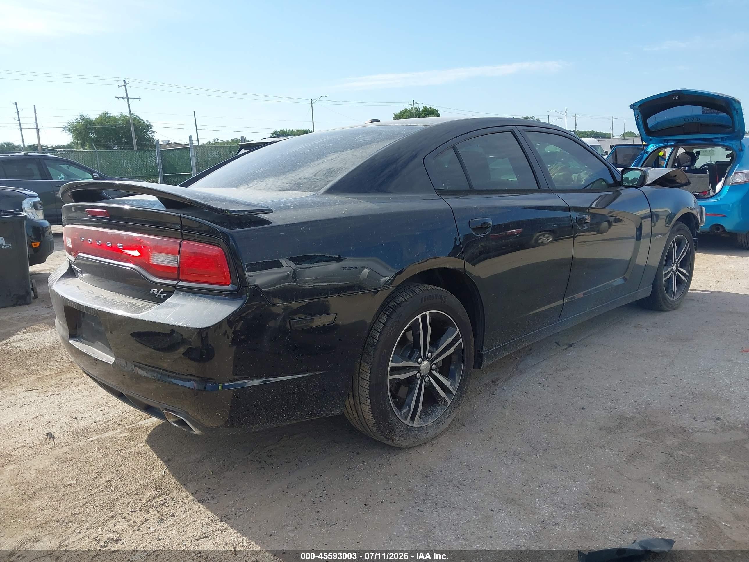 2014 Dodge Charger R/t Black vin: 2C3CDXDT8EH320155