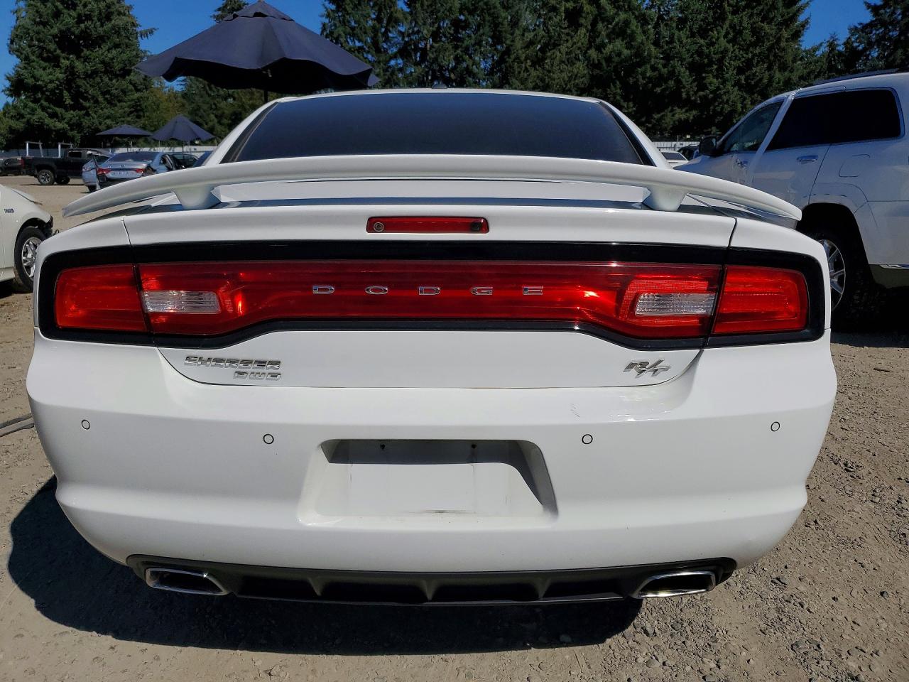 2014 Dodge Charger R/t White vin: 2C3CDXDT8EH364771