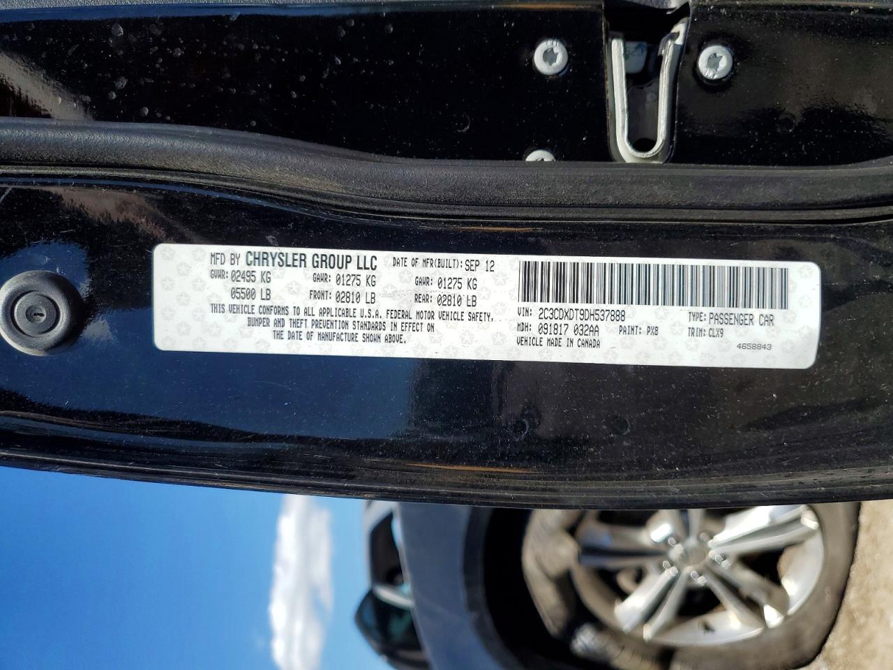 2013 Dodge Charger R/t Black vin: 2C3CDXDT9DH537888