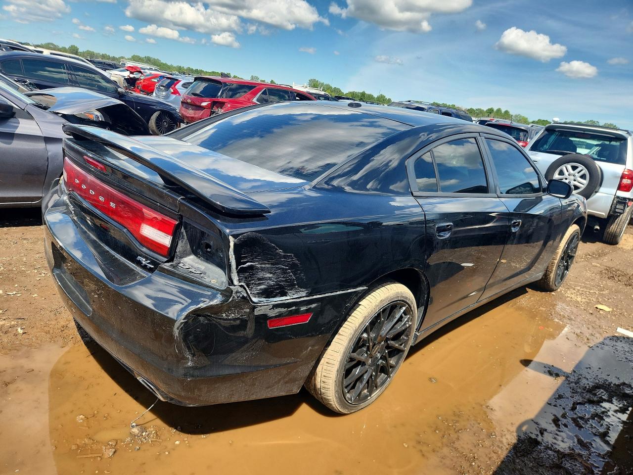 2014 Dodge Charger R Black vin: 2C3CDXDT9EH135709