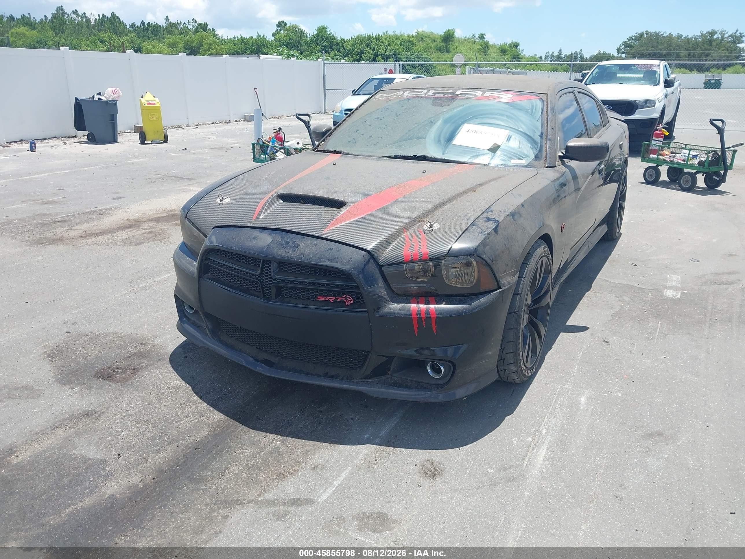 2012 Dodge Charger Srt8 Черный vin: 2C3CDXEJ0CH201879