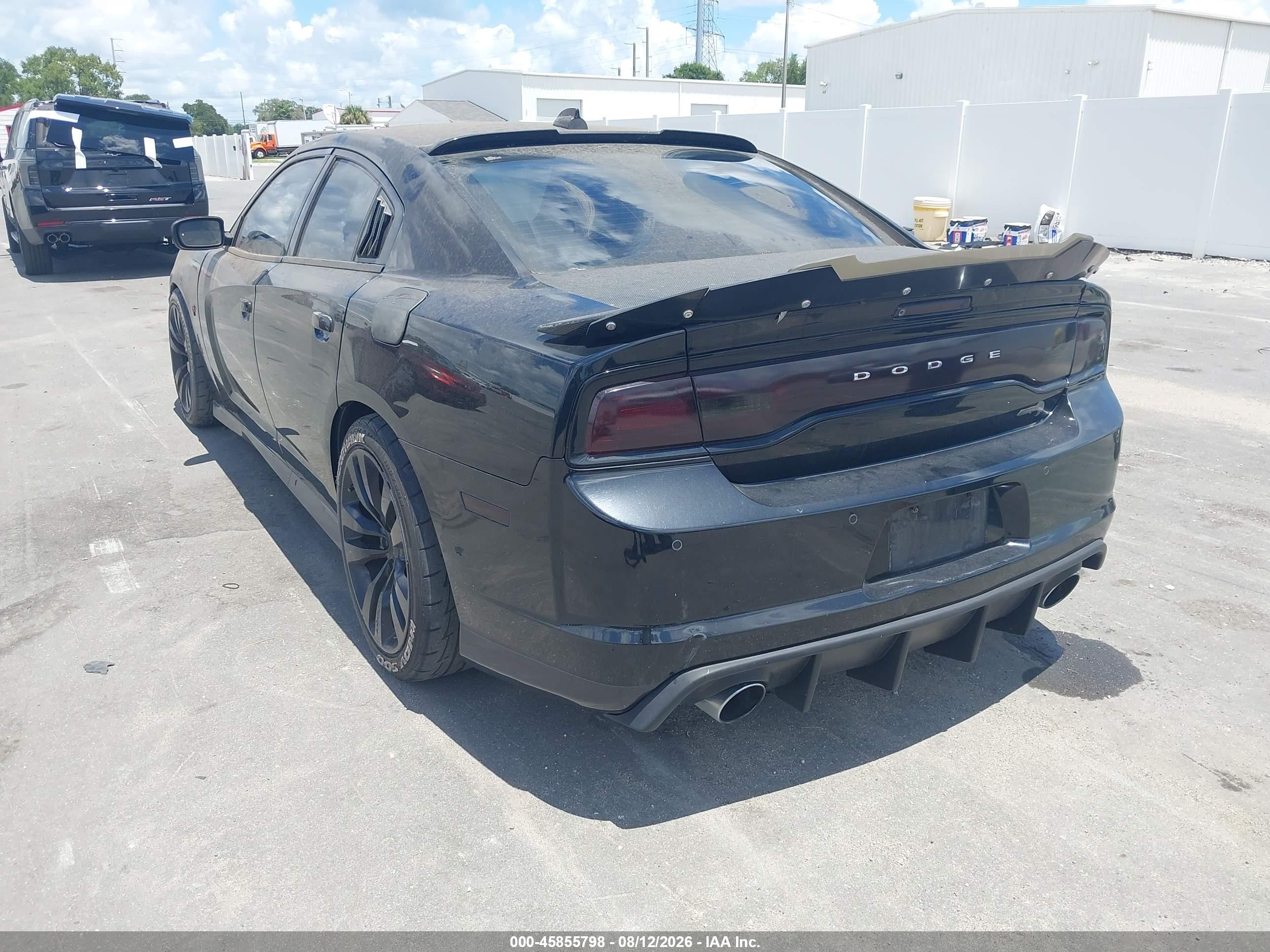 2012 Dodge Charger Srt8 Черный vin: 2C3CDXEJ0CH201879