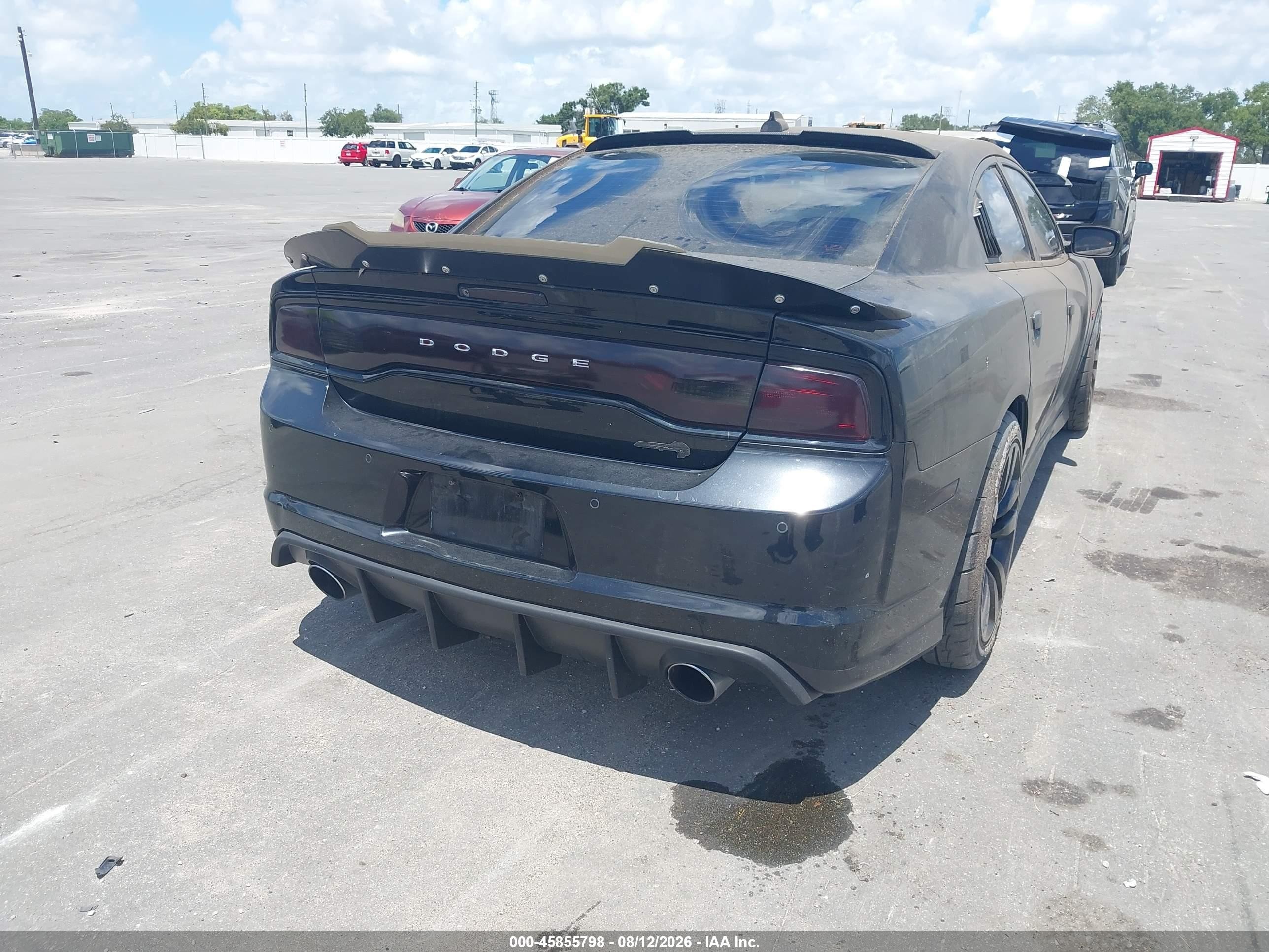 2012 Dodge Charger Srt8 Черный vin: 2C3CDXEJ0CH201879