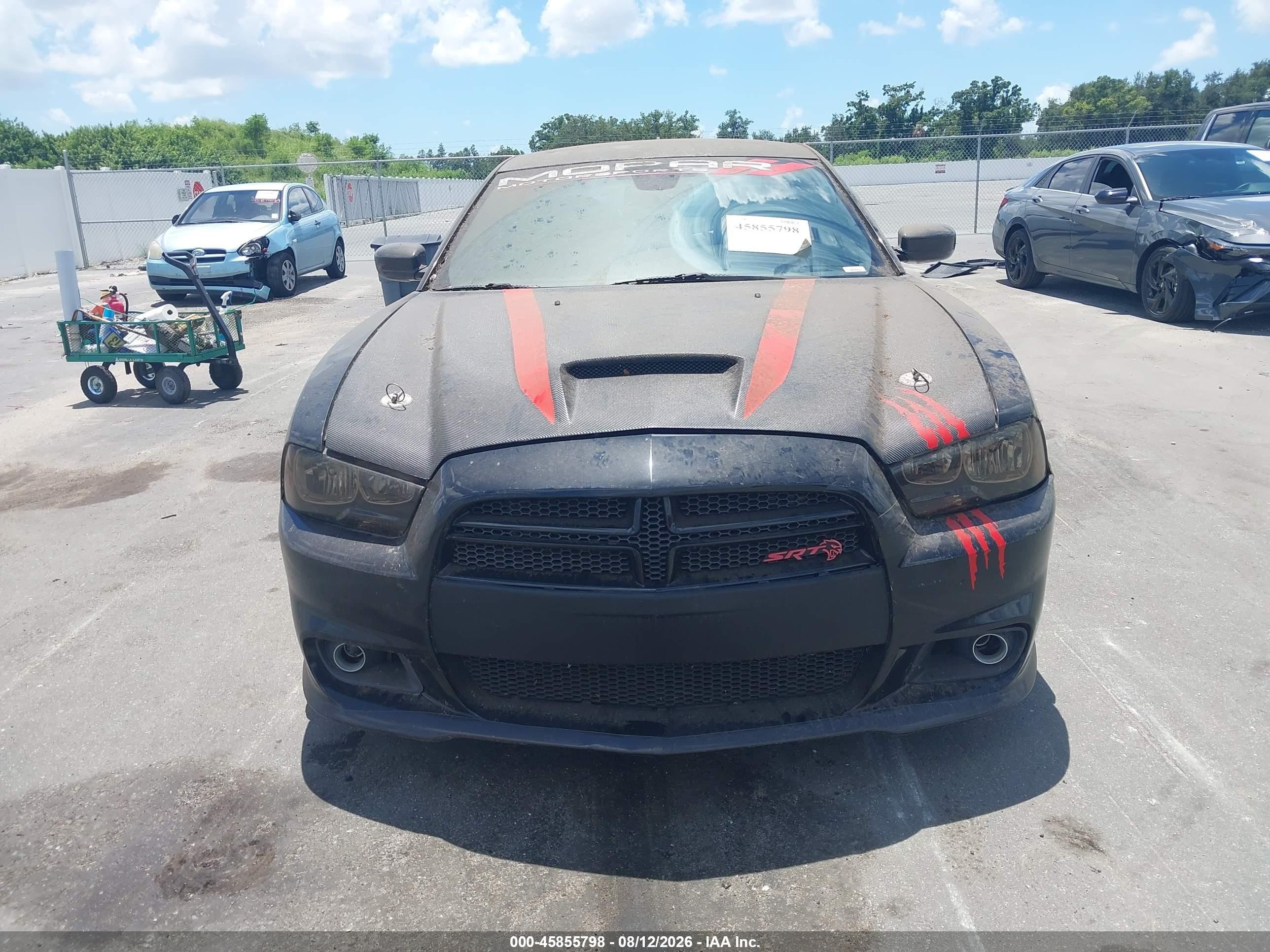 2012 Dodge Charger Srt8 Черный vin: 2C3CDXEJ0CH201879