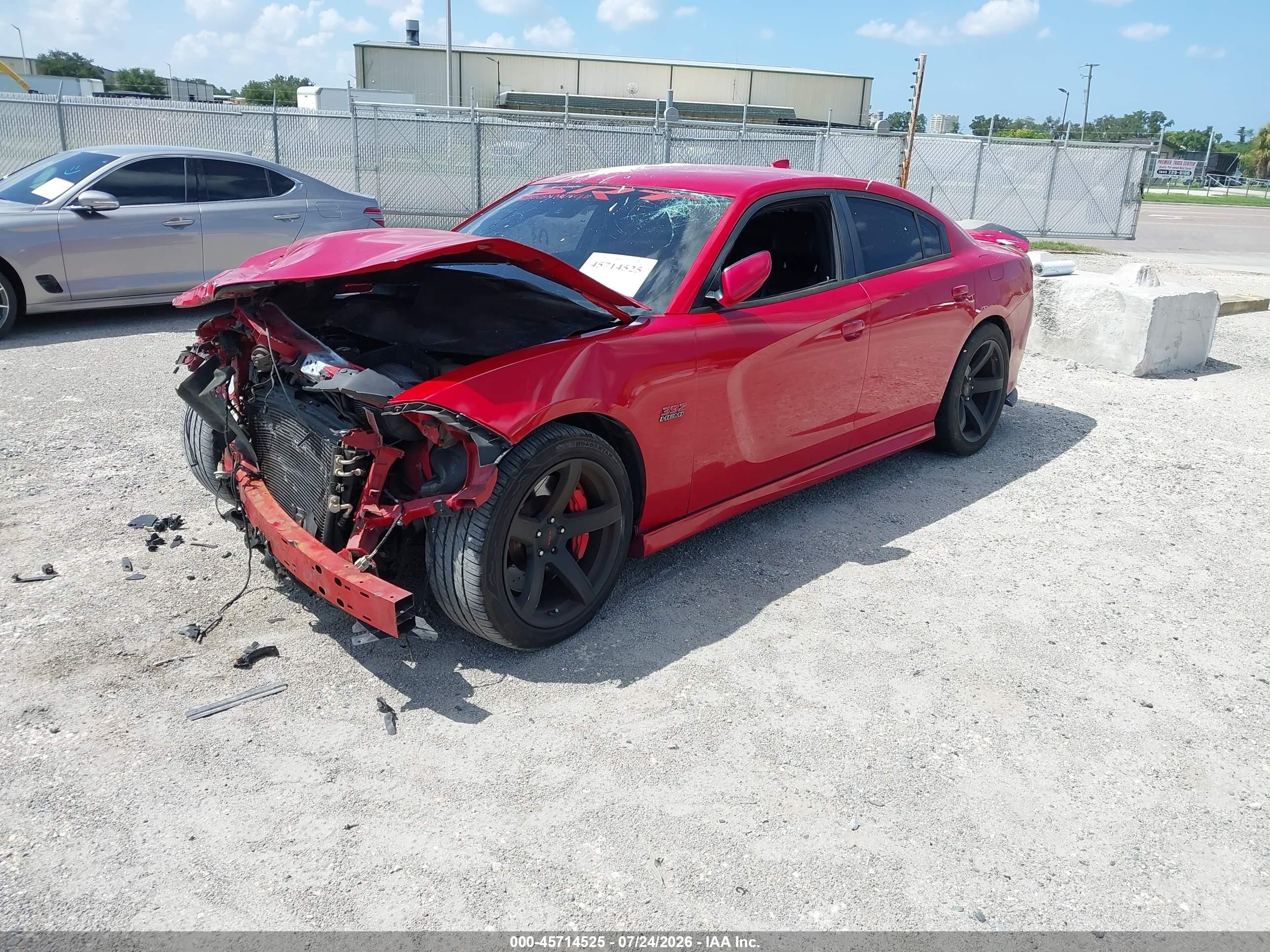 2015 Dodge Charger Srt 392 Red vin: 2C3CDXEJ0FH847184