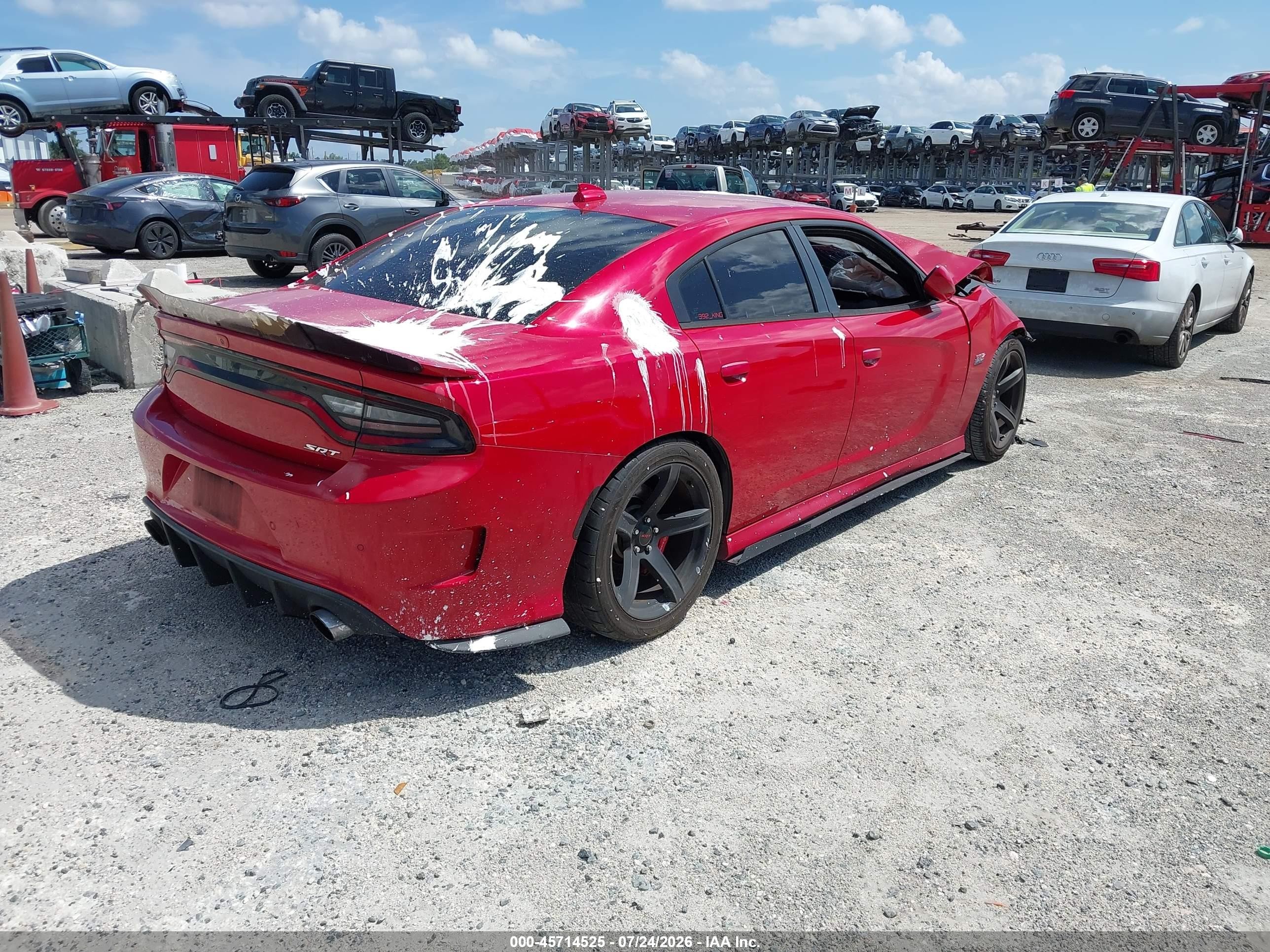 2015 Dodge Charger Srt 392 Red vin: 2C3CDXEJ0FH847184