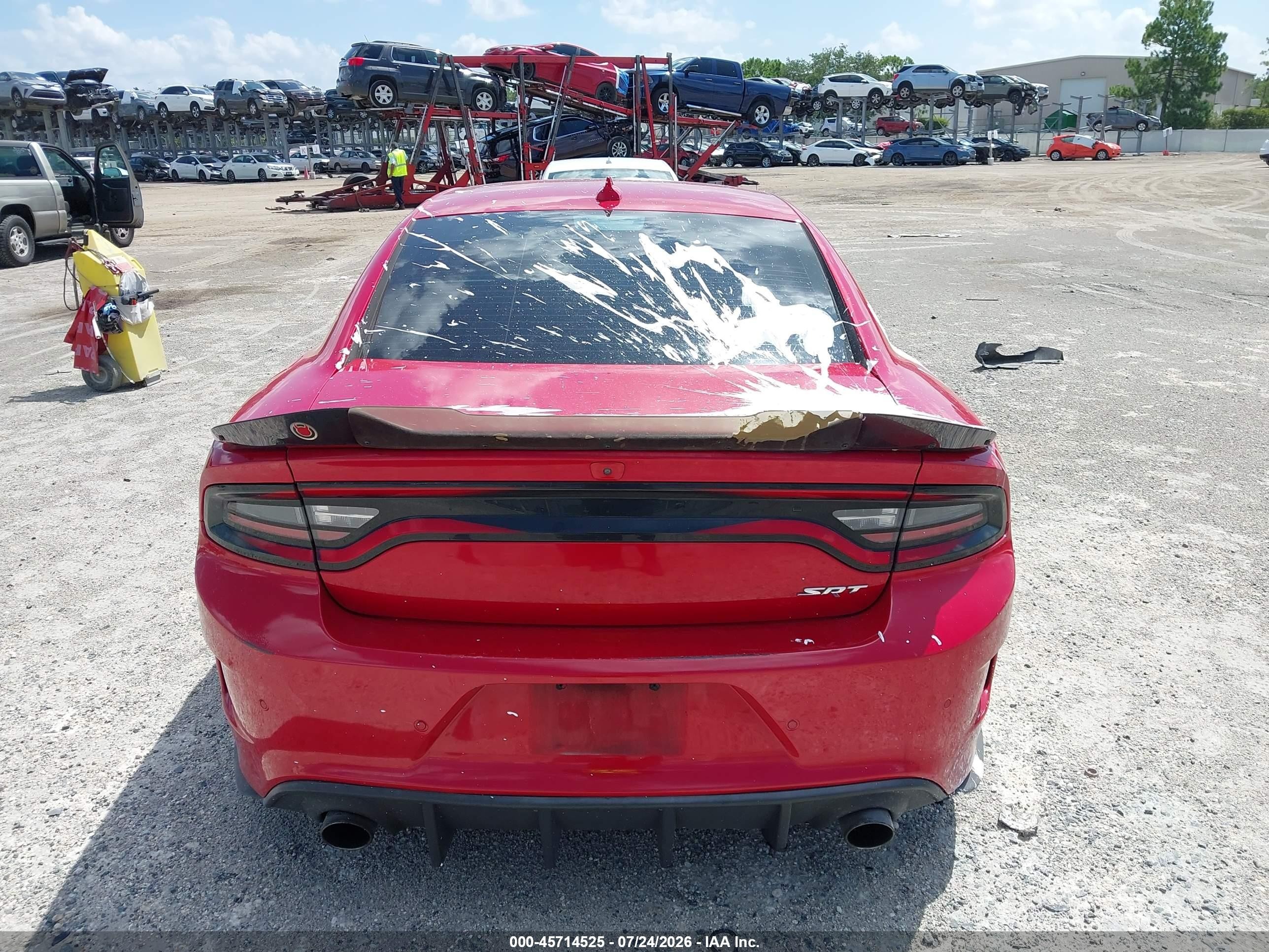 2015 Dodge Charger Srt 392 Red vin: 2C3CDXEJ0FH847184