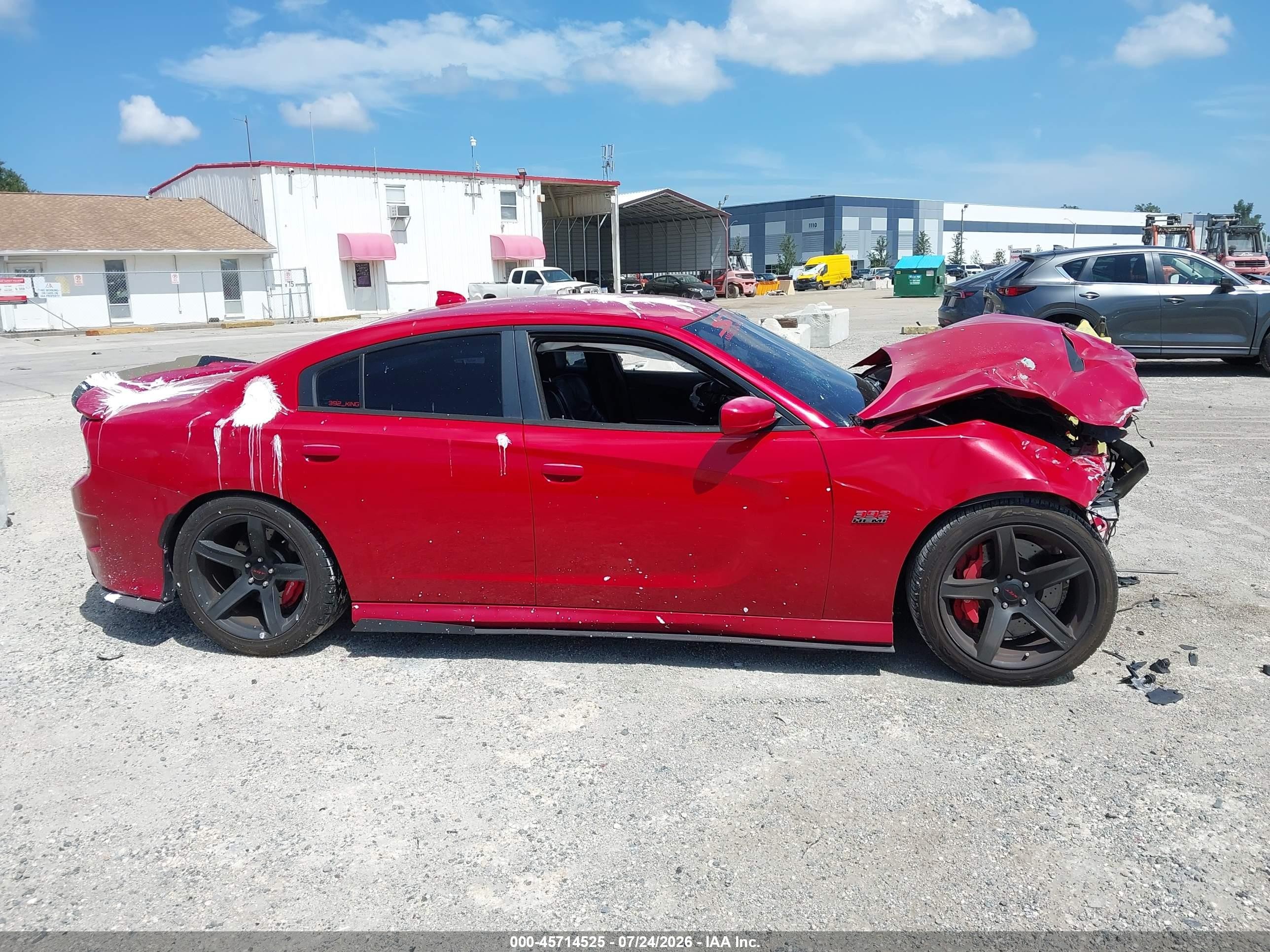 2015 Dodge Charger Srt 392 Red vin: 2C3CDXEJ0FH847184