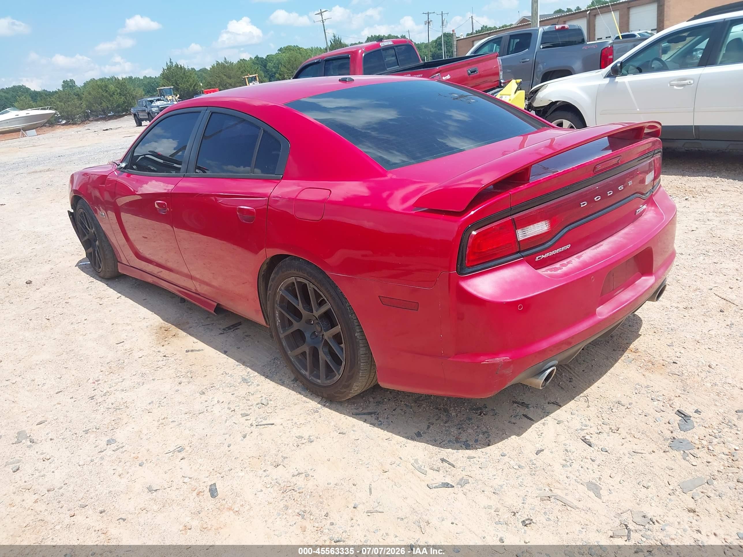 2013 Dodge Charger Srt8 Red vin: 2C3CDXEJ1DH586659