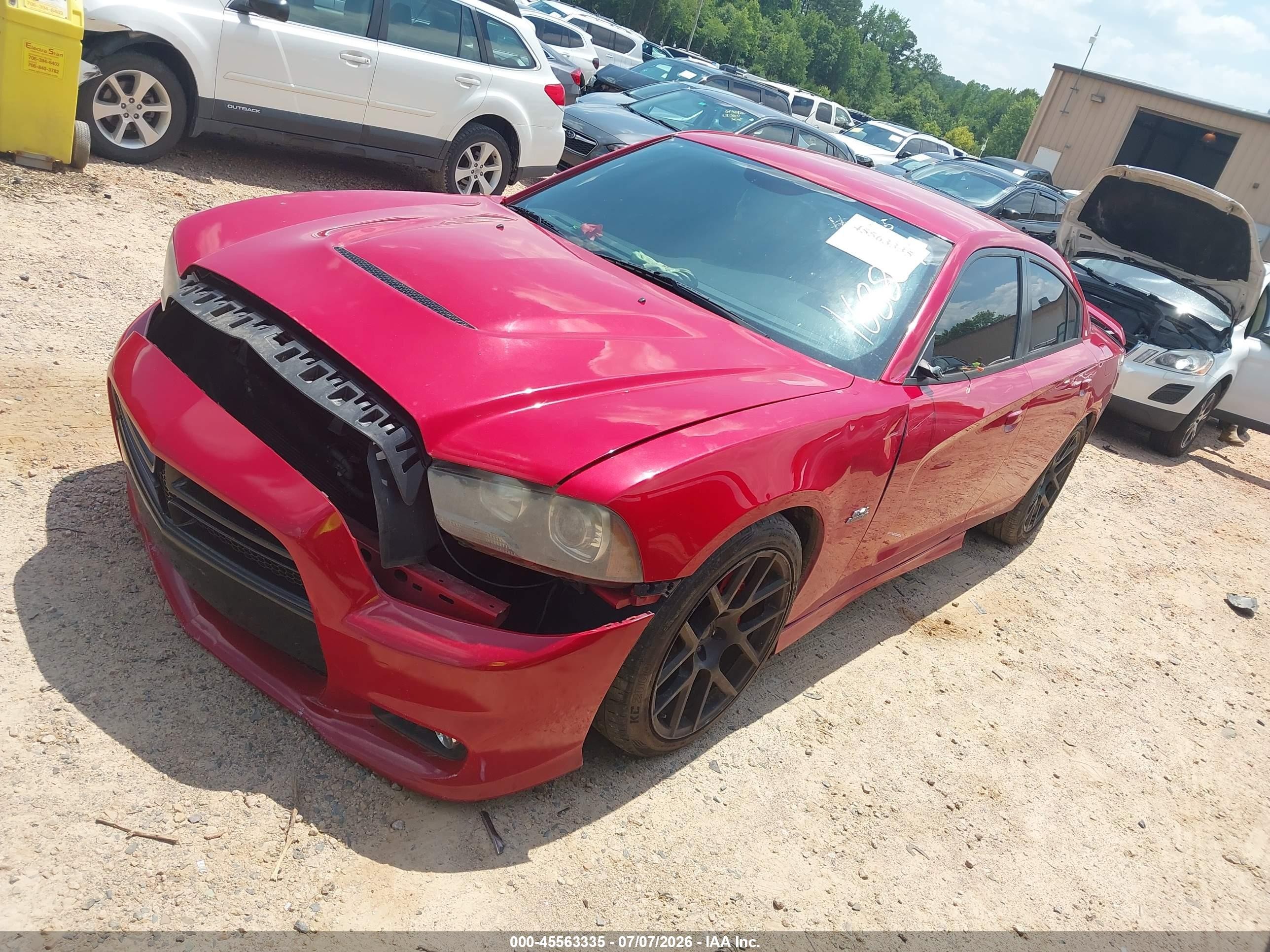 2013 Dodge Charger Srt8 Red vin: 2C3CDXEJ1DH586659