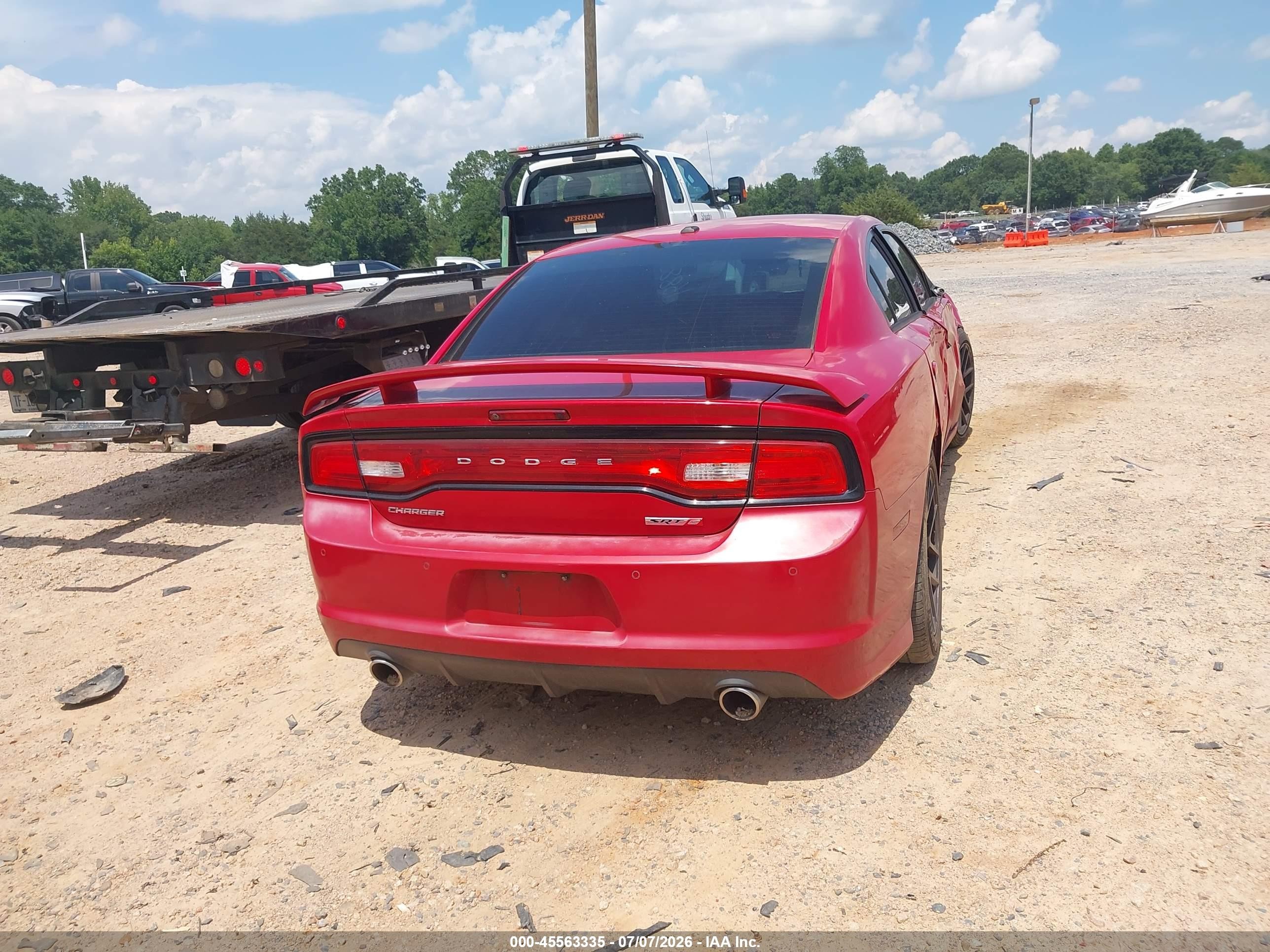2013 Dodge Charger Srt8 Red vin: 2C3CDXEJ1DH586659