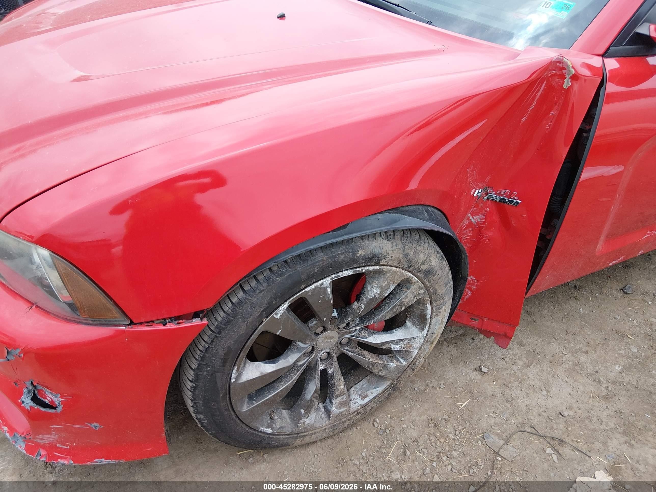 2014 Dodge Charger Srt8 Red vin: 2C3CDXEJ1EH250477