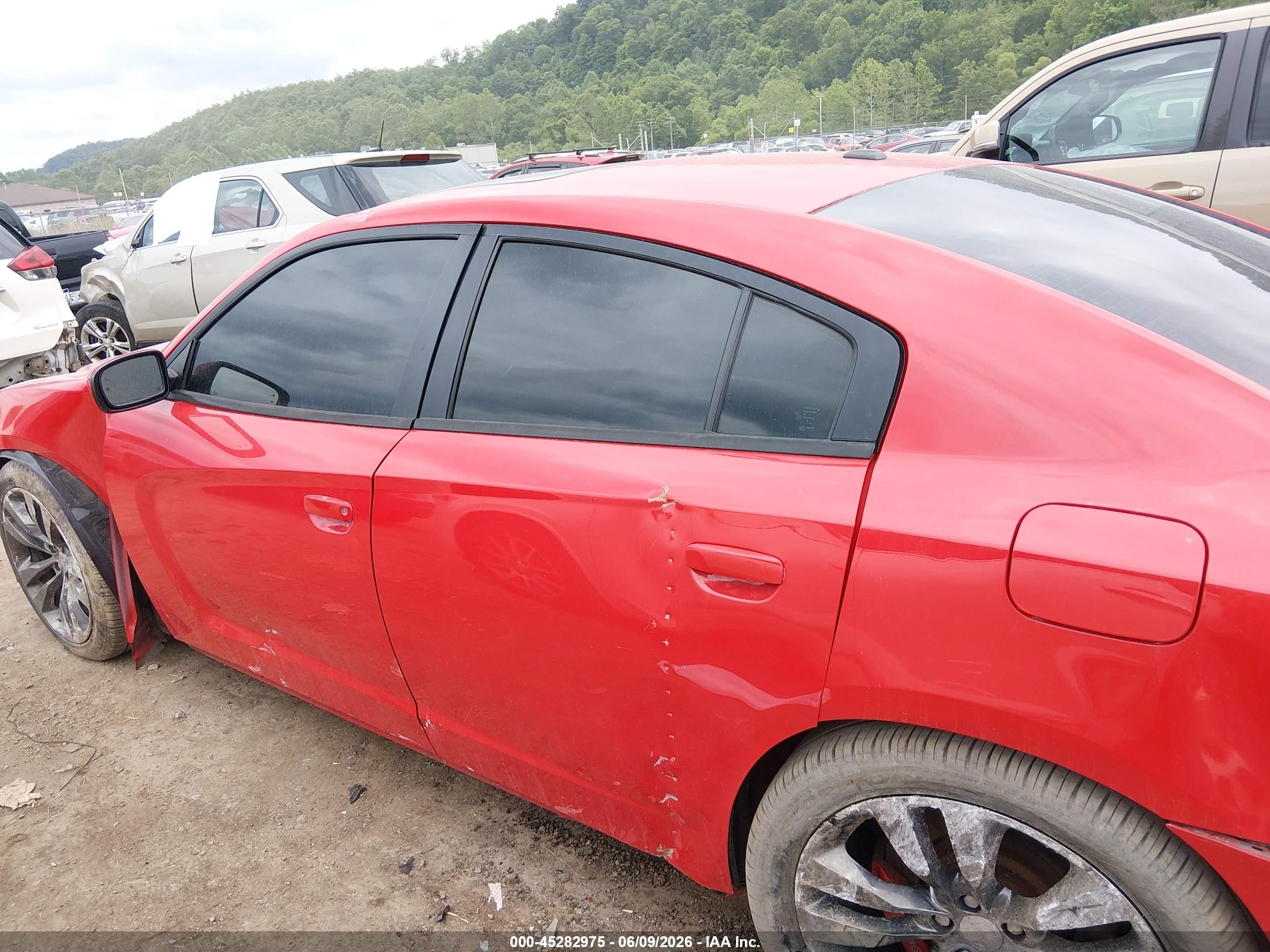2014 Dodge Charger Srt8 Red vin: 2C3CDXEJ1EH250477