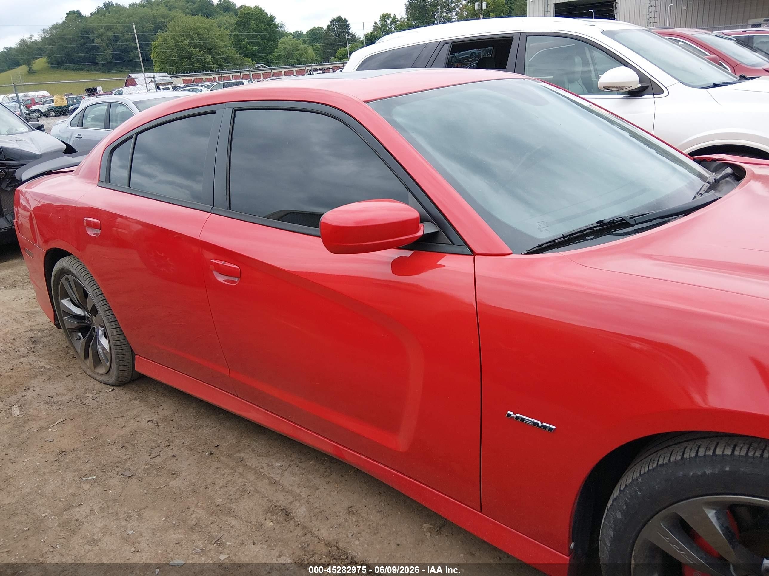 2014 Dodge Charger Srt8 Red vin: 2C3CDXEJ1EH250477