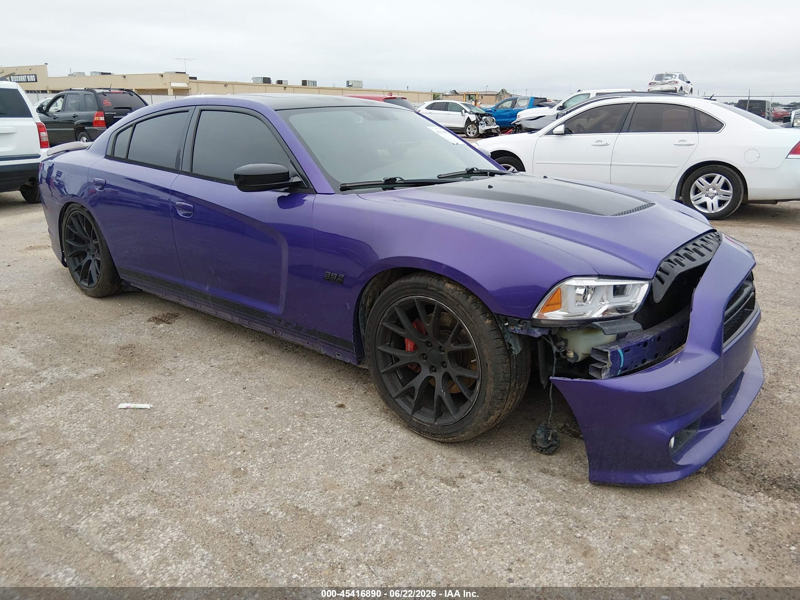 2013 Dodge Charger Srt8 Purple vin: 2C3CDXEJ2DH740845