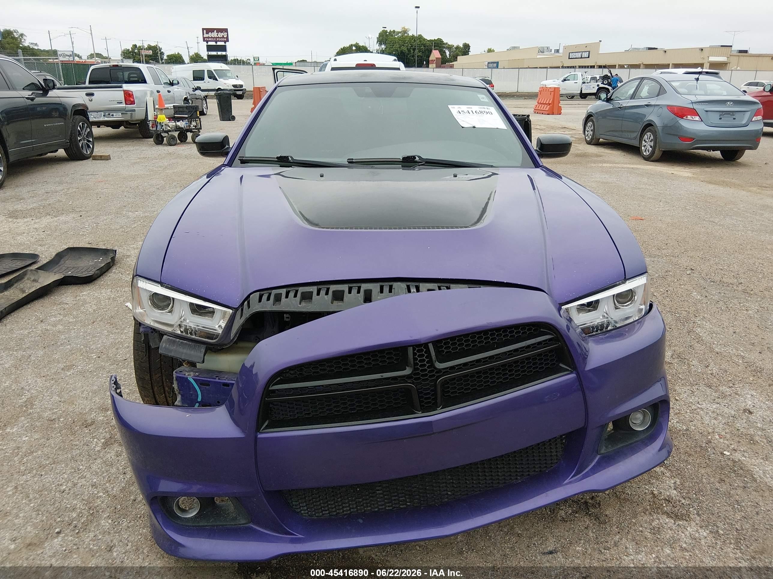 2013 Dodge Charger Srt8 Purple vin: 2C3CDXEJ2DH740845