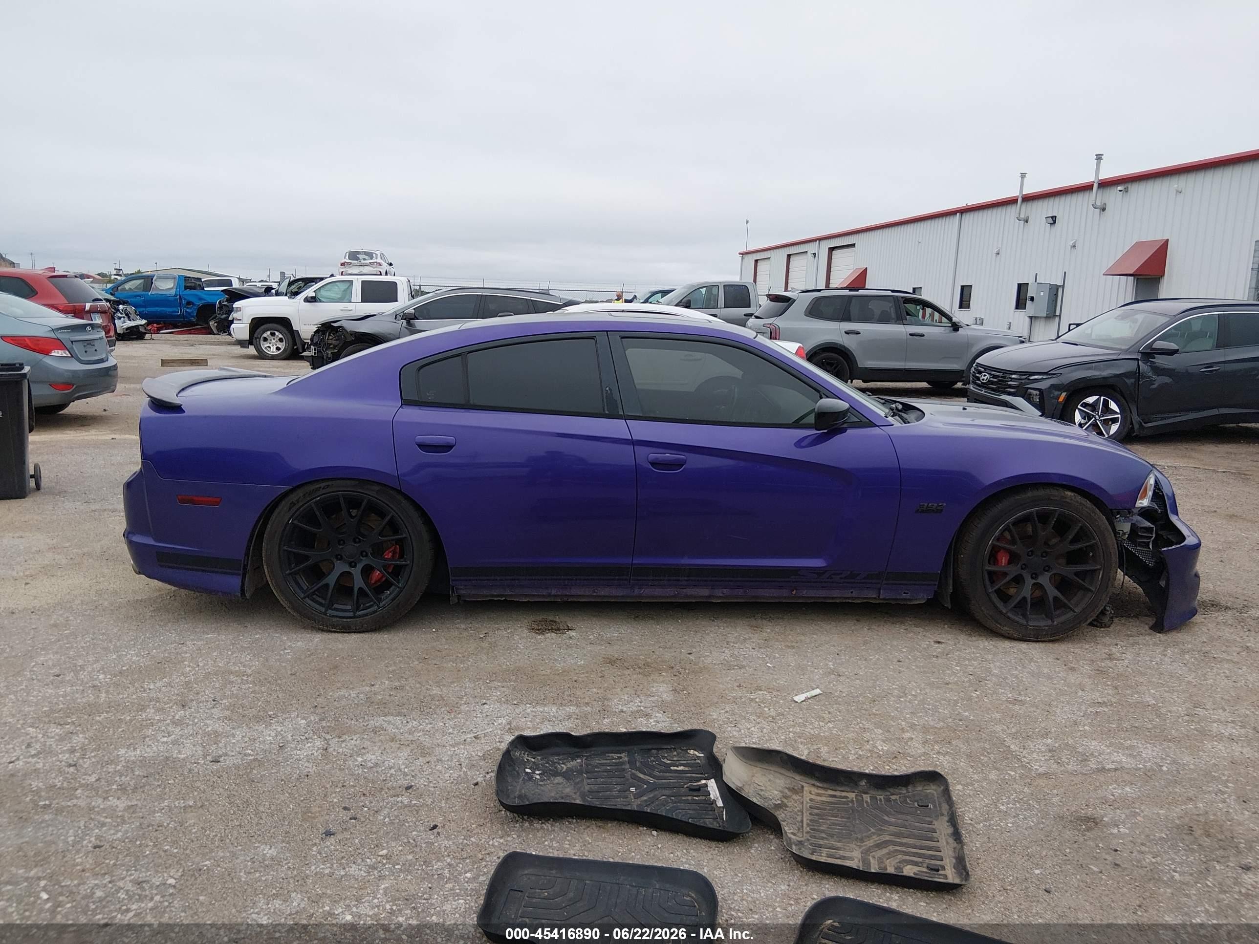 2013 Dodge Charger Srt8 Purple vin: 2C3CDXEJ2DH740845