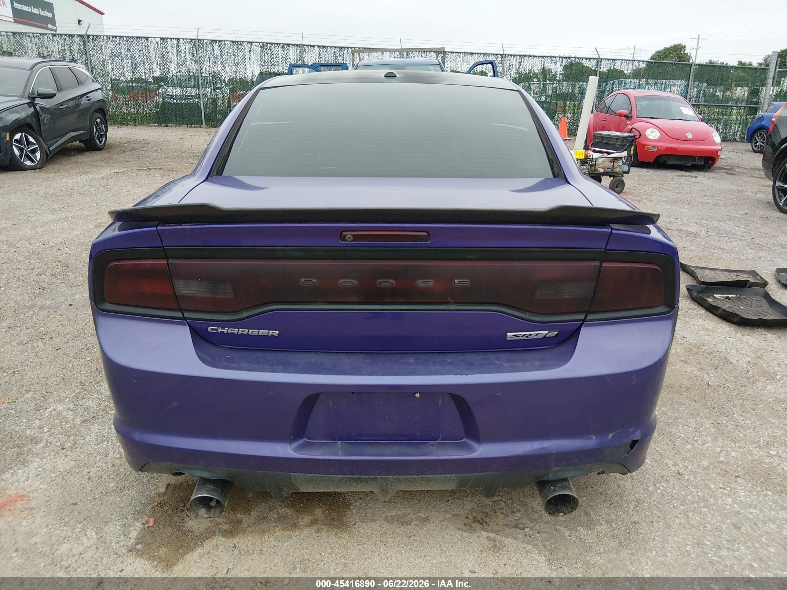 2013 Dodge Charger Srt8 Purple vin: 2C3CDXEJ2DH740845