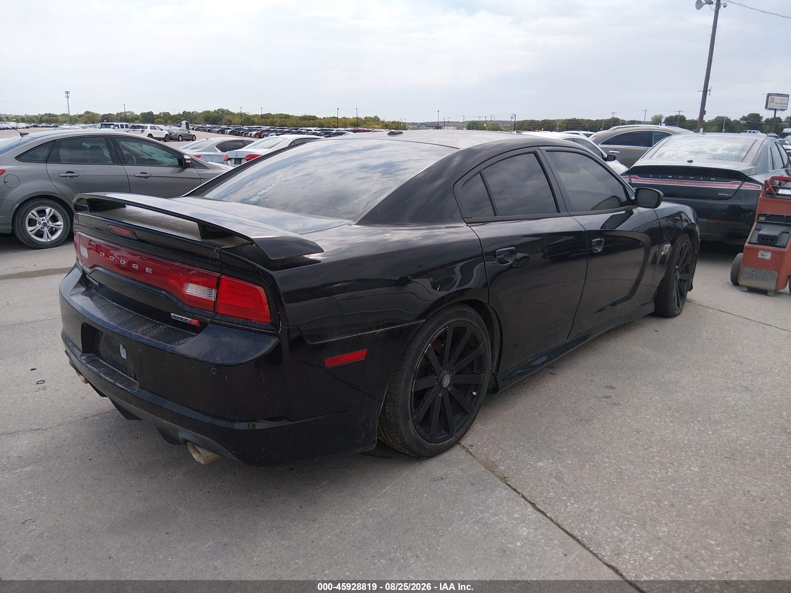 2012 Dodge Charger Srt8 Черный vin: 2C3CDXEJ3CH228476