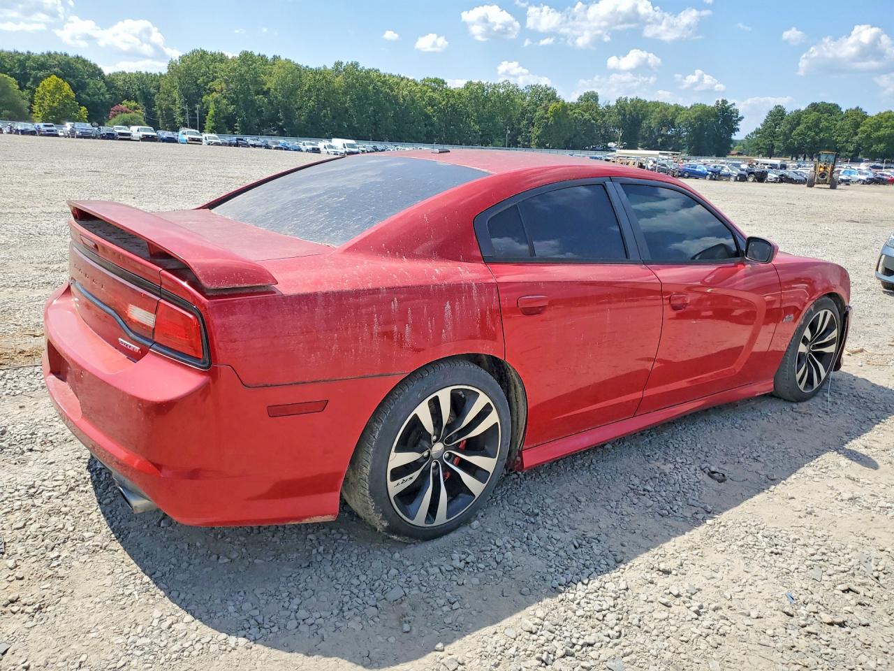 2013 Dodge Charger Srt-8 Red vin: 2C3CDXEJ6DH548215