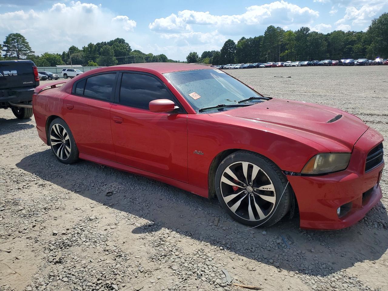 2013 Dodge Charger Srt-8 Red vin: 2C3CDXEJ6DH548215