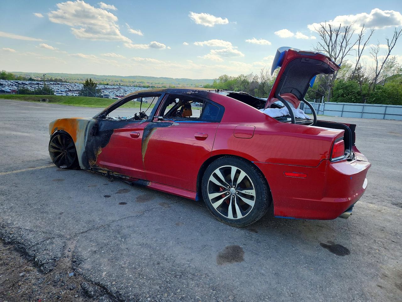2012 Dodge Charger Srt-8 Red vin: 2C3CDXEJ8CH174995