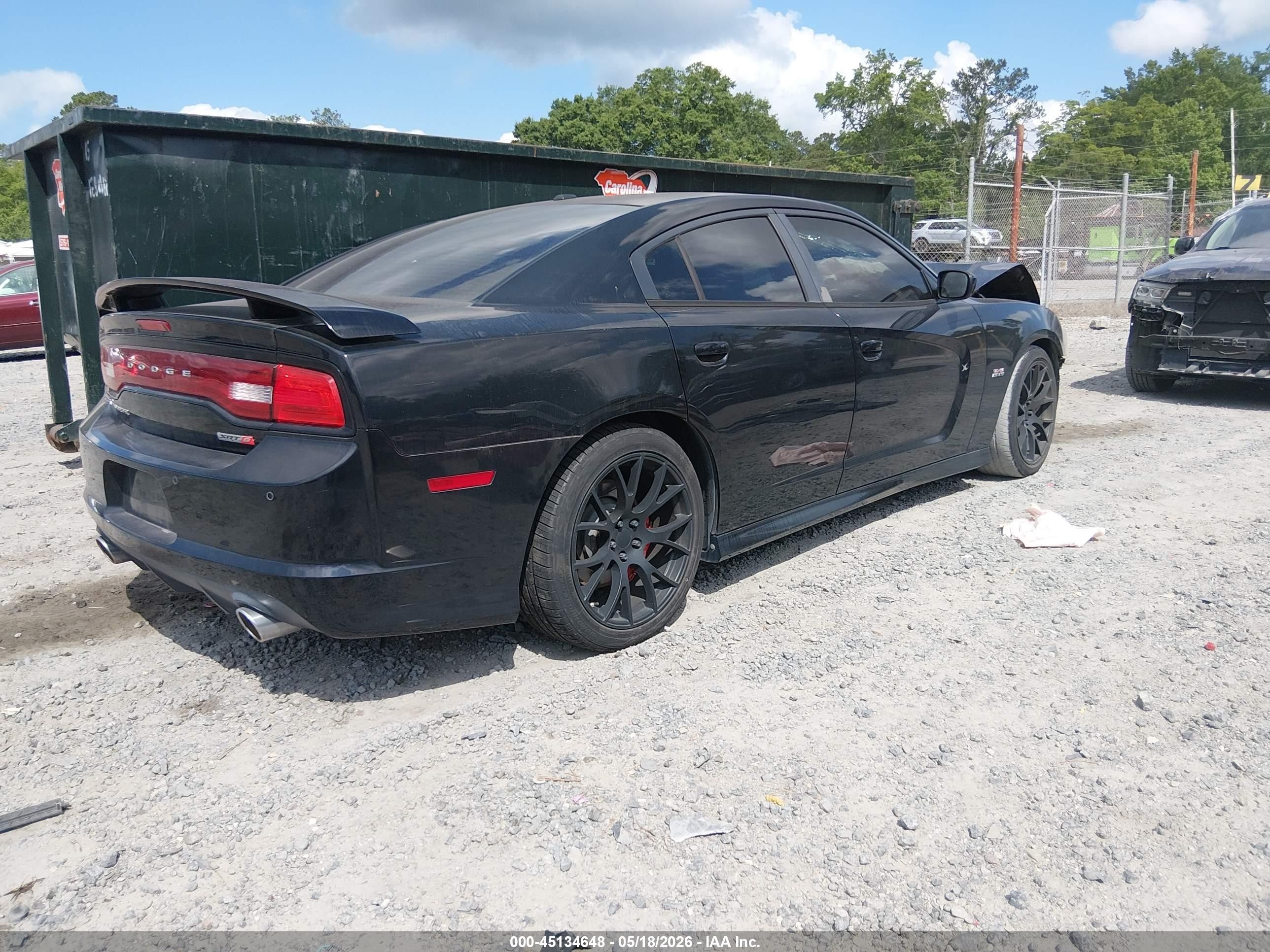 2013 Dodge Charger Srt8 Black vin: 2C3CDXEJ9DH534857