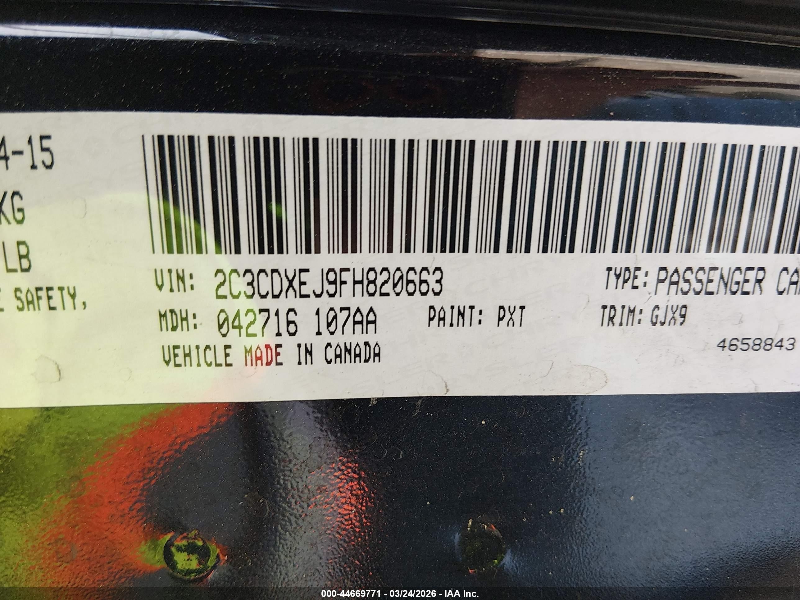 2015 Dodge Charger Srt 392 Black vin: 2C3CDXEJ9FH820663