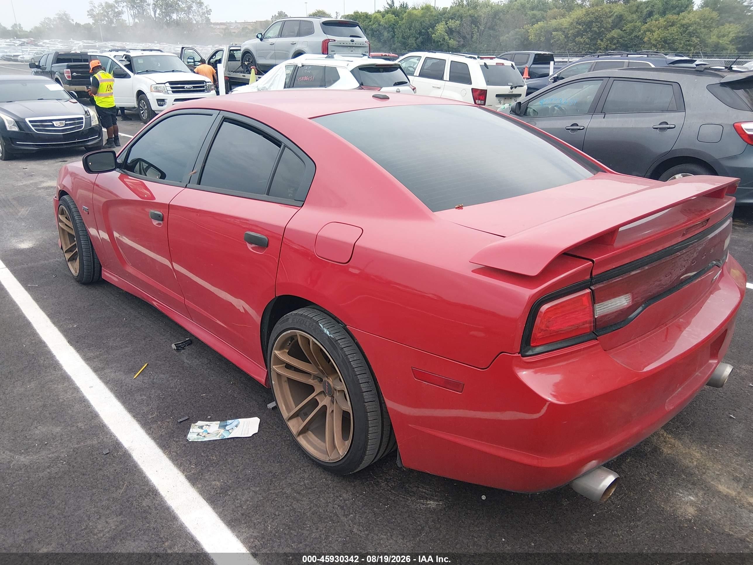 2013 Dodge Charger Srt8 Red vin: 2C3CDXEJXDH560321