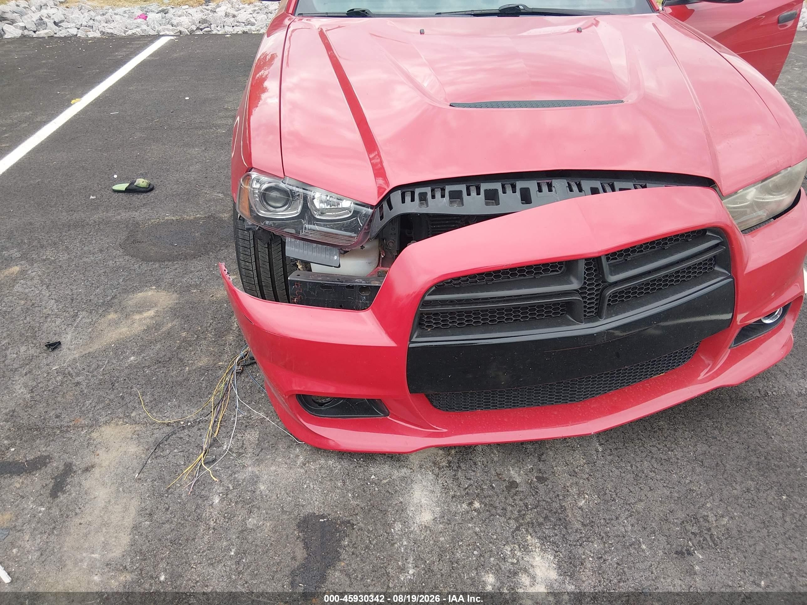 2013 Dodge Charger Srt8 Red vin: 2C3CDXEJXDH560321