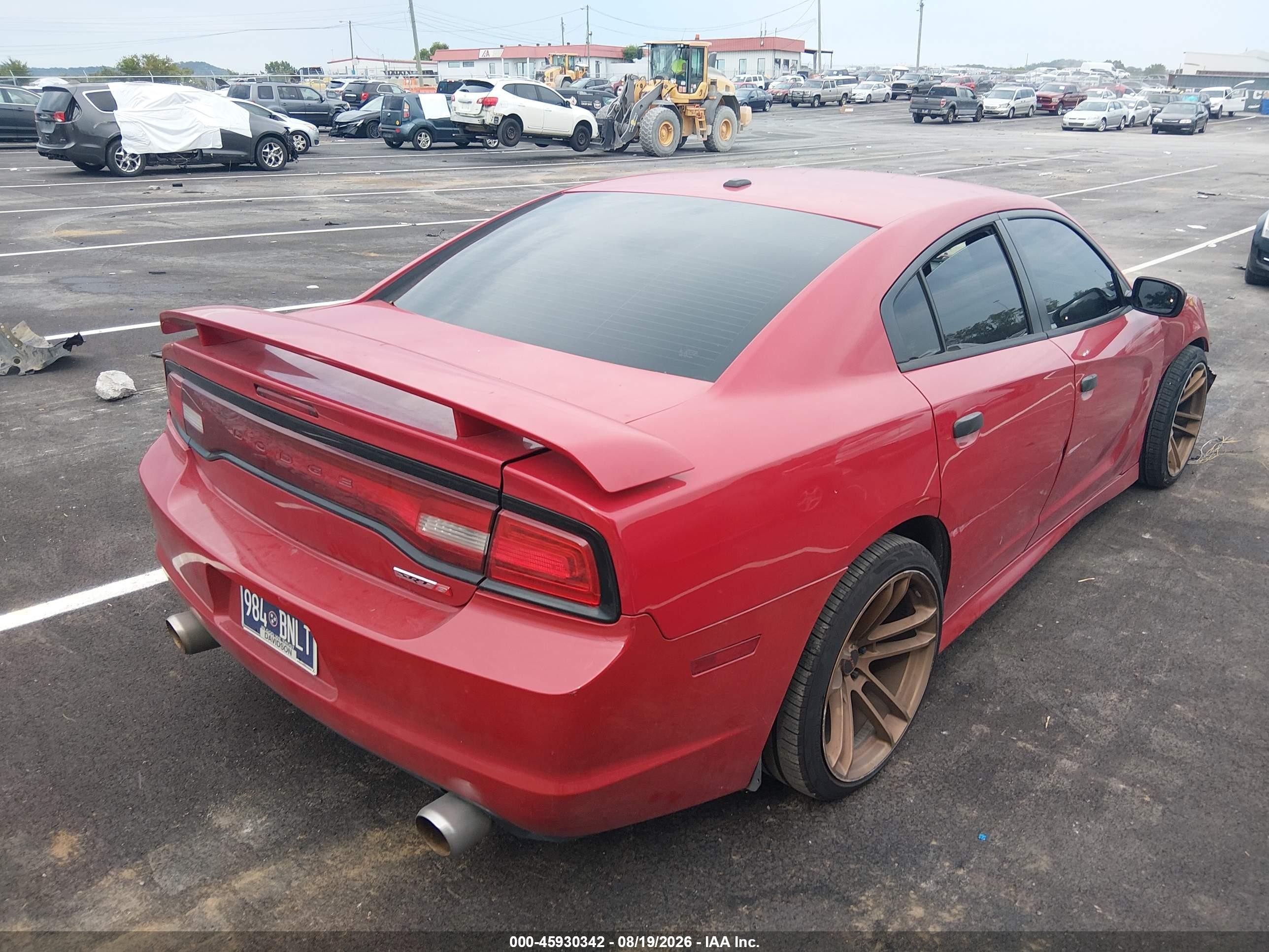 2013 Dodge Charger Srt8 Red vin: 2C3CDXEJXDH560321