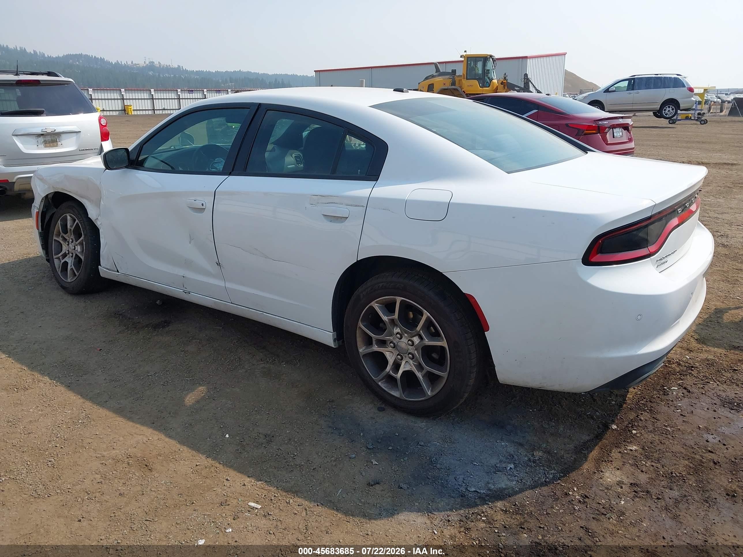 2015 Dodge Charger Se White vin: 2C3CDXFG0FH762896